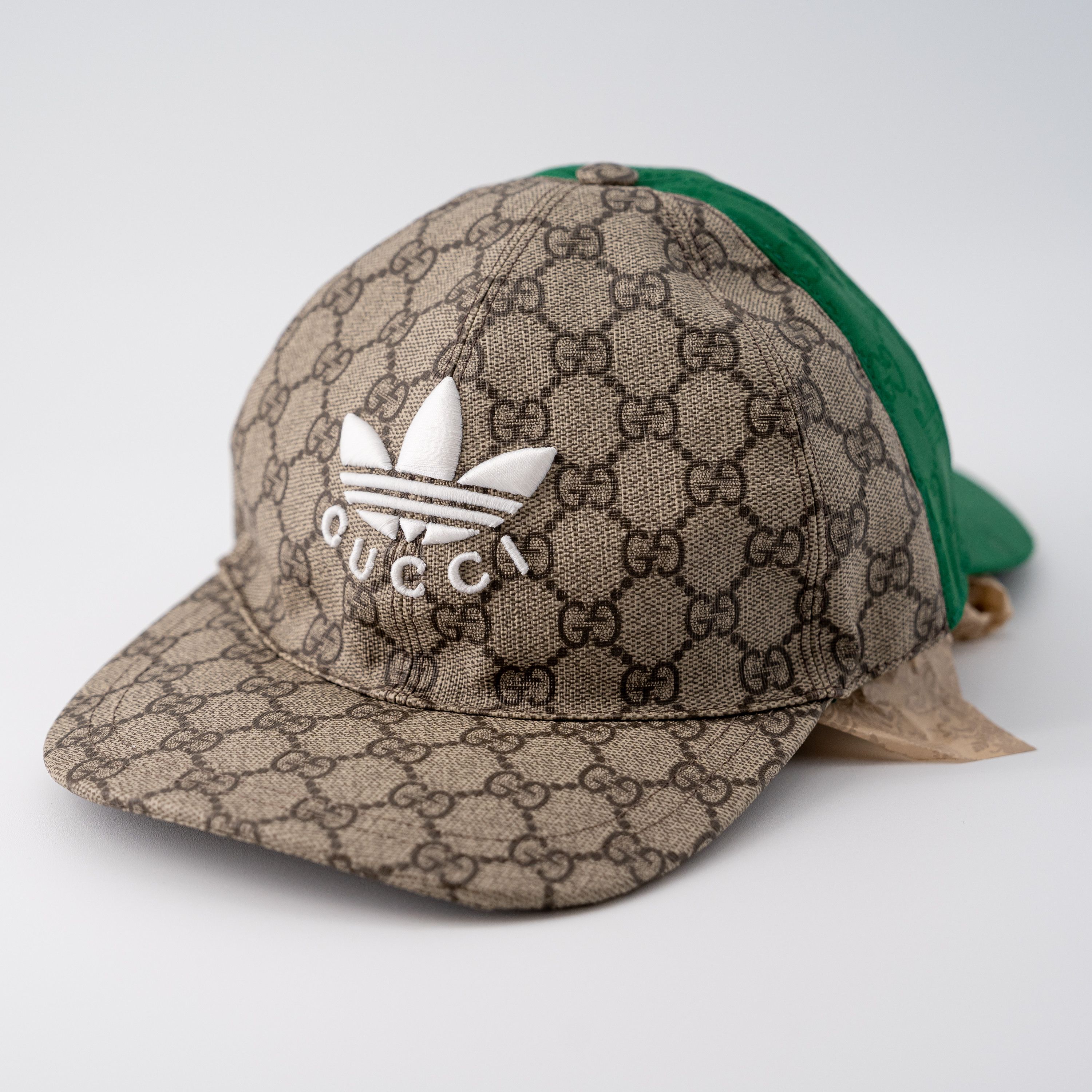 Gucci M - Gucci adidas Green Brown Double Sided Baseball Cap Hat Size ONE SIZE - 4 Thumbnail