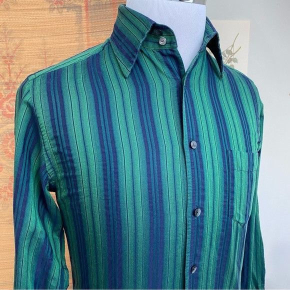 Dolce & Gabbana Dolce & Gabbana Striped Button Down Shirt Made In Italy Size US S / EU 44-46 / 1 - 3 Thumbnail