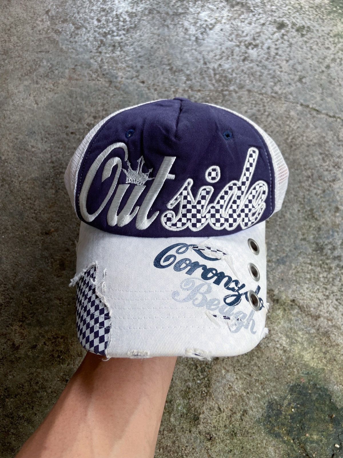 Japanese Brand OUTSIDE CORONADO BEACH DISTRESSED CAPS Size ONE SIZE - 1 Thumbnail