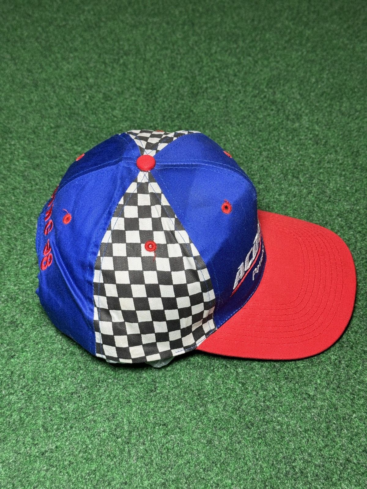 Vintage AC Delco Vintage Snapback Checkered 90s Racing Cap Hat Size ONE SIZE - 2 Thumbnail