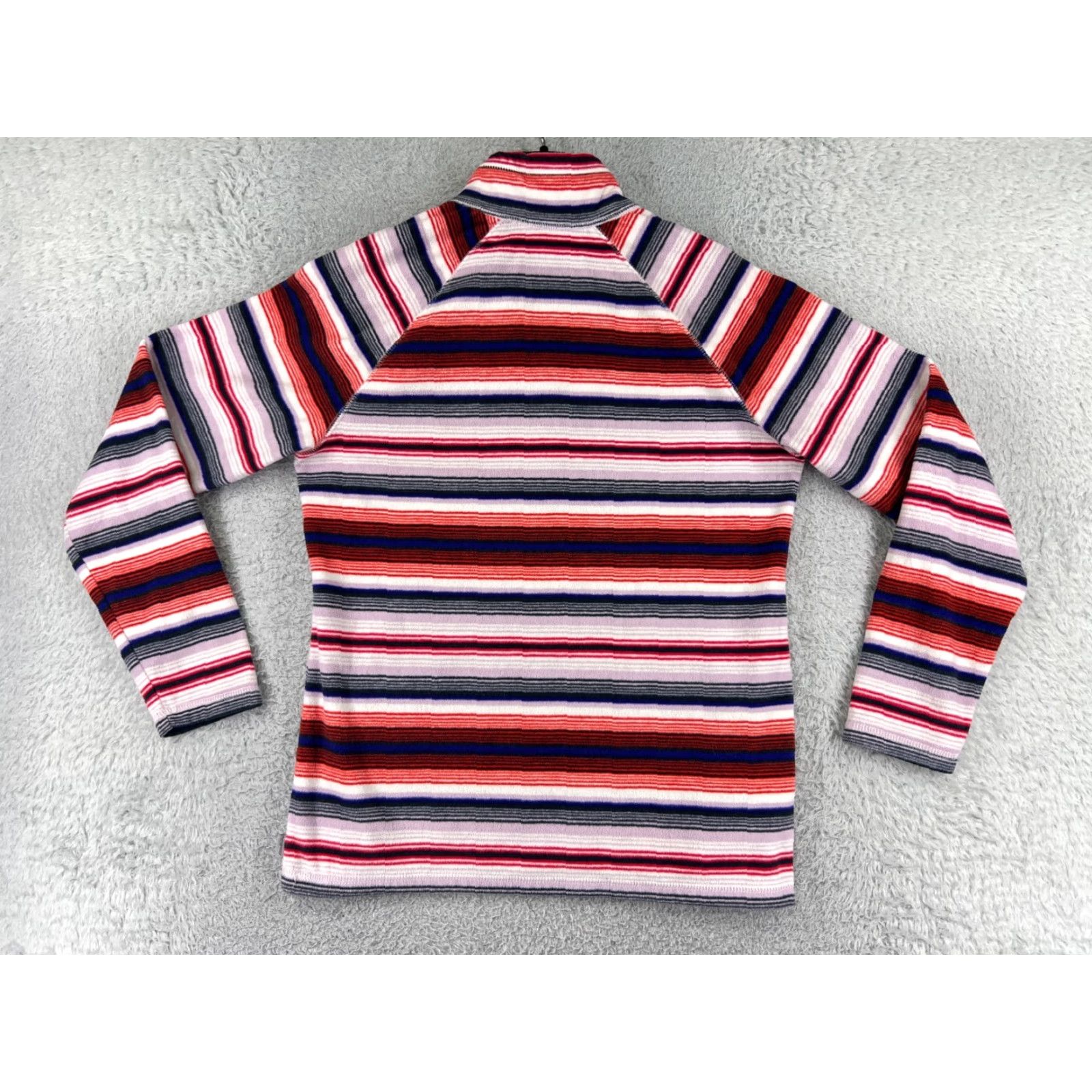 Eddie Bauer Eddie Bauer Womens Jacket M Red 1/4 Zip Fleece Polyester Mock Neck Casual Outdoor American Theme Mens Womens Size M / US 6-8 / IT 42-44 - 2 Thumbnail
