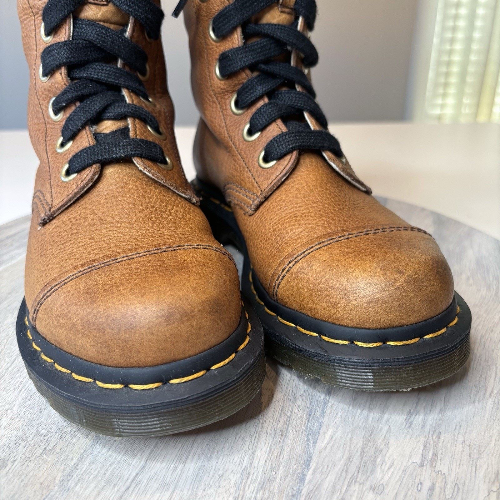 Dr. Martens Dr. Martens Women's Aimilita Grizzly Leather Boots US Size 7 Size US 7 / IT 37 - 5 Thumbnail