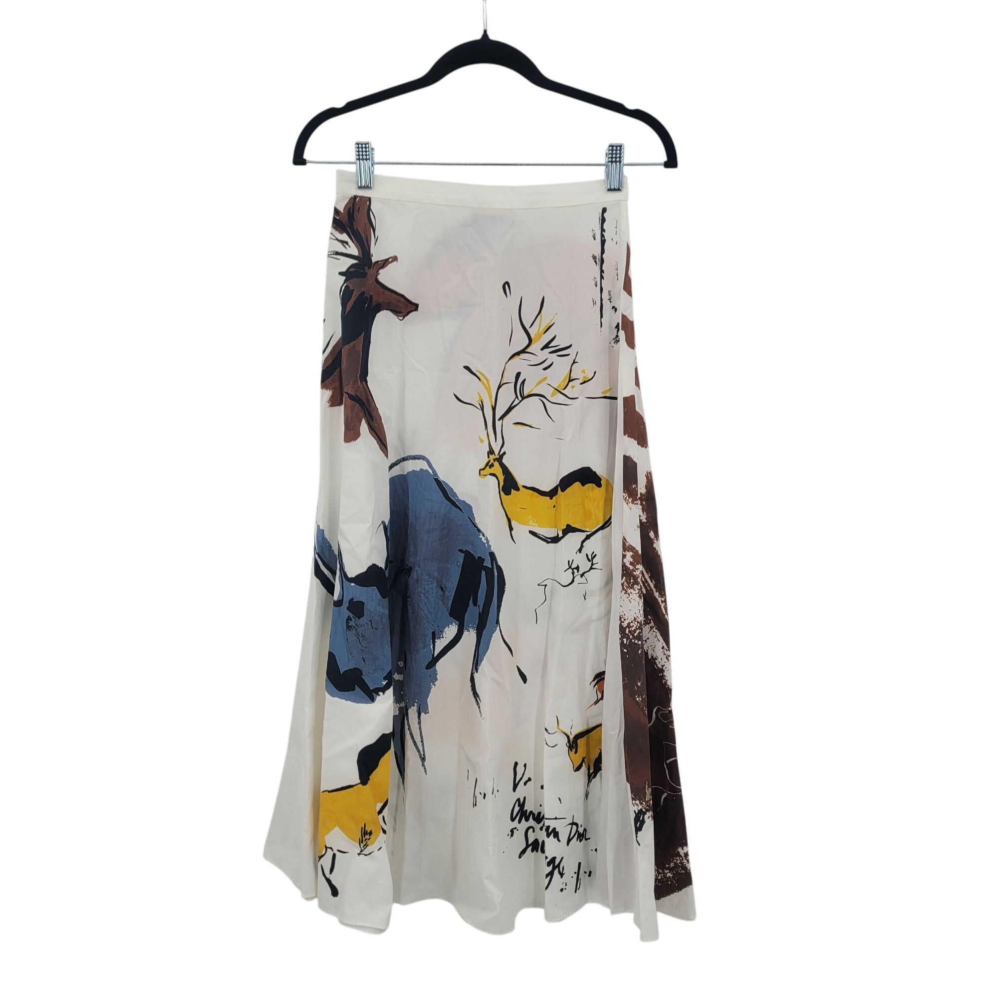 Dior Christian Dior Midi Savage Skirt Sz 0 Whimsical Western Anim Size 25" / US 0 / IT 36 - 12 Thumbnail