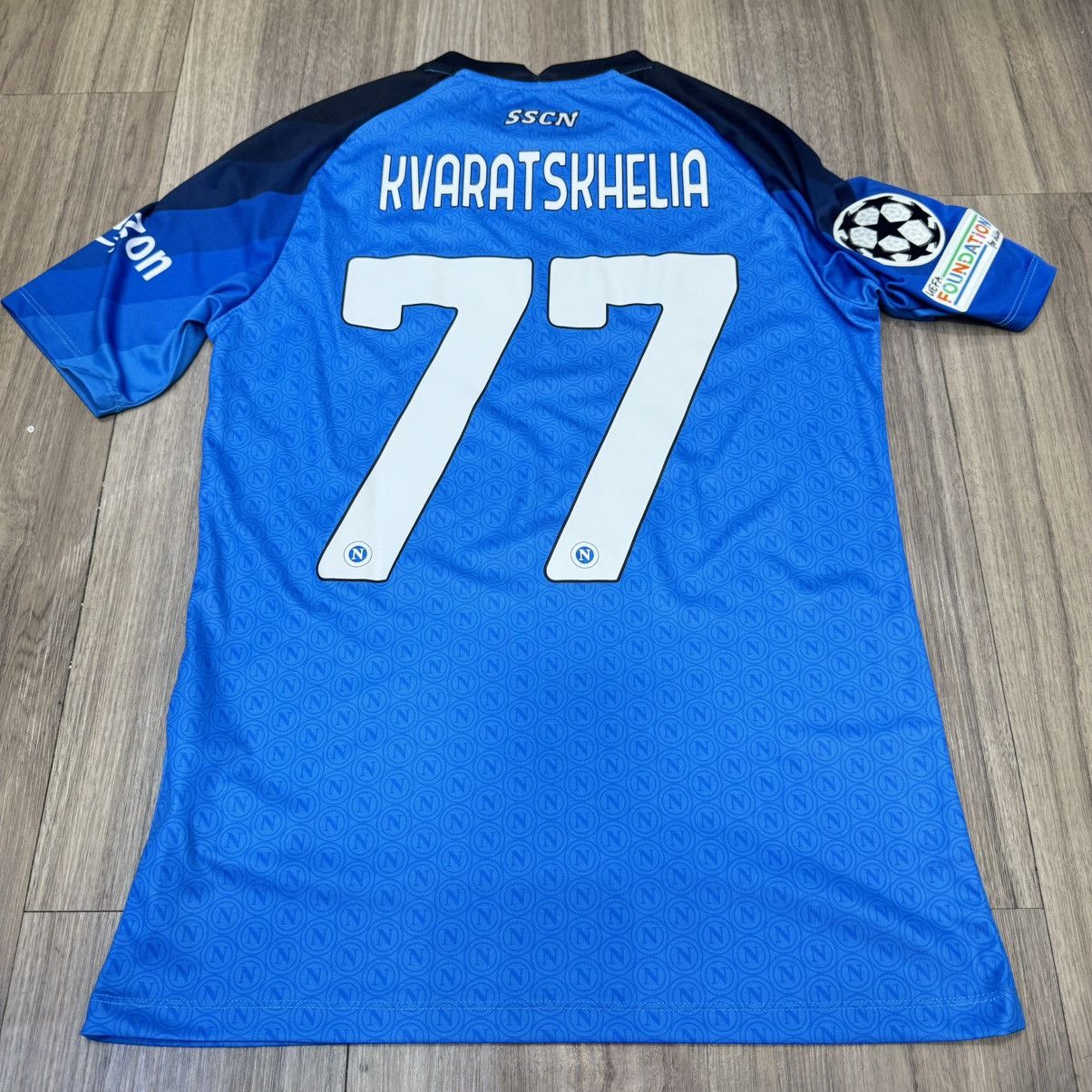 Sports Specialties Napoli 22/23 home shirt #77 Kvaratskhelia Size US M / EU 48-50 / 2 - 2 Thumbnail
