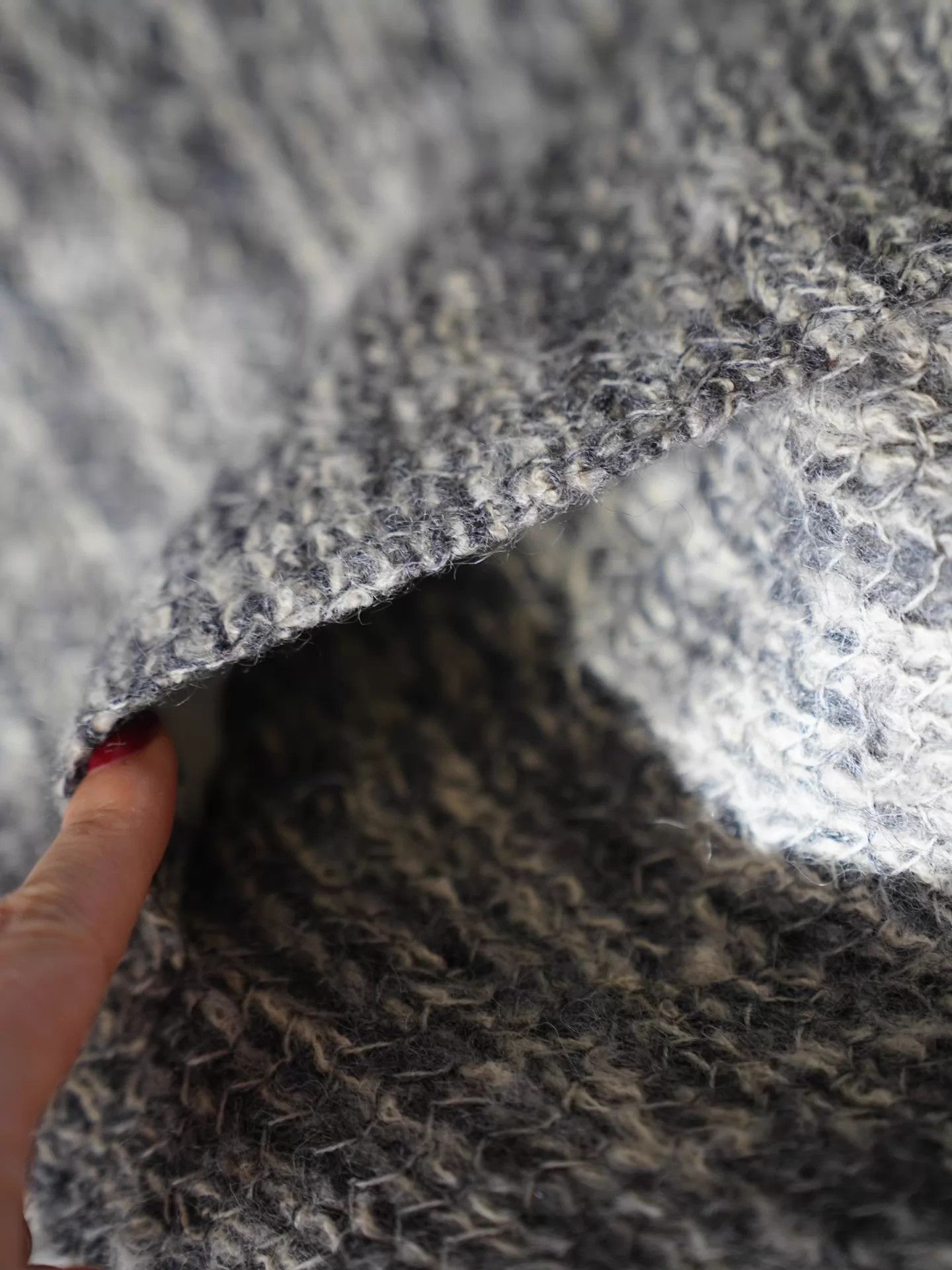 Dior Dior Vintage Gray & White Wool Dressing Gown Coat Size ONE SIZE - 5 Thumbnail