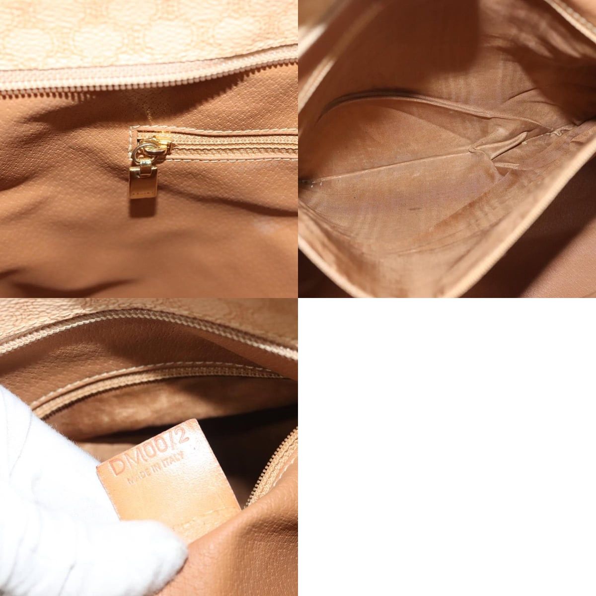Celine CELINE Macadam Canvas Tote Bag Pvc Beige Gold Size ONE SIZE - 13 Thumbnail
