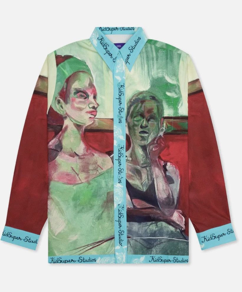 image of Kidsuper Studios Make It Two Button Up, Men's (Size Large)