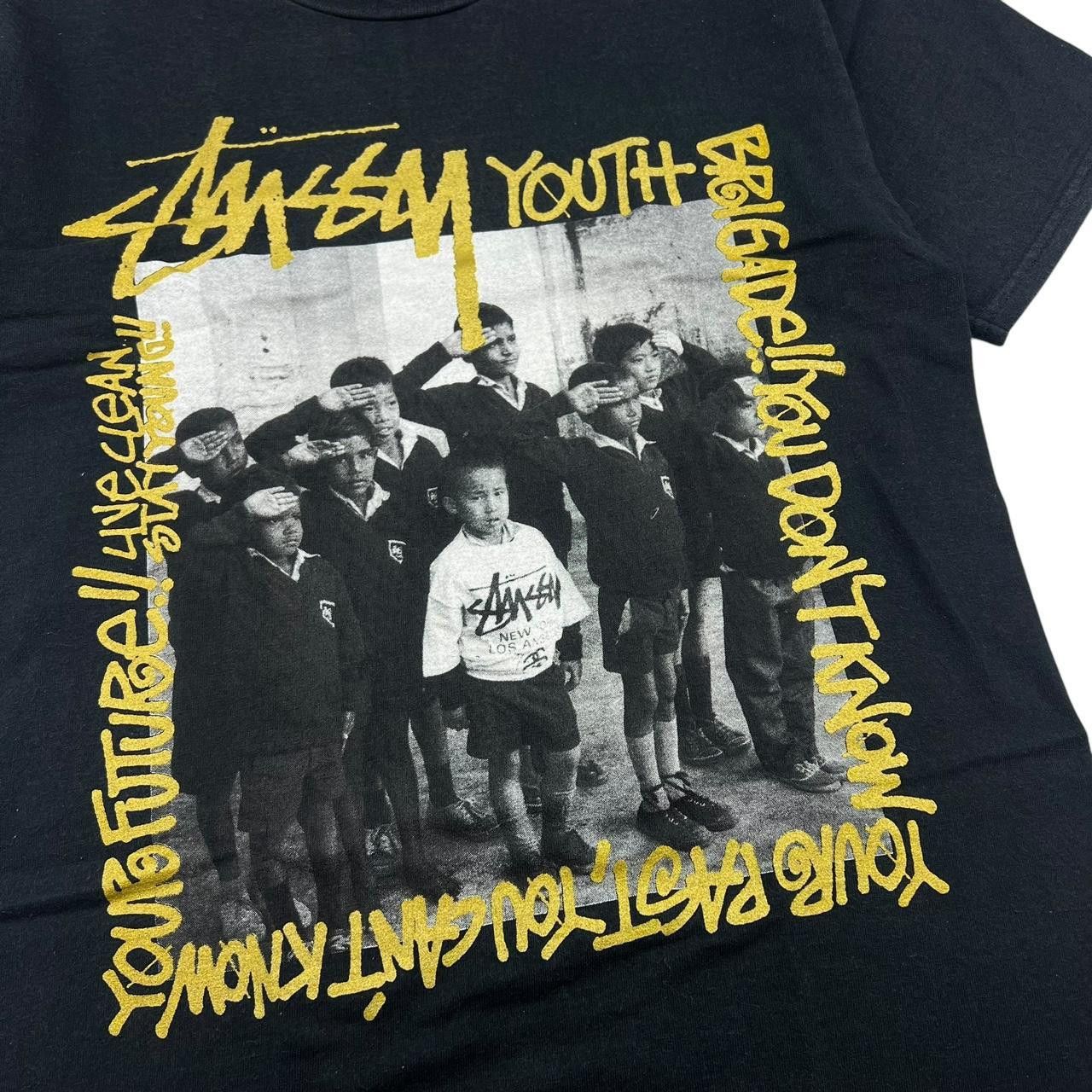 Stussy Vintage 2000s Stussy Youth Brigade T-Shirt - Small Size US S / EU 44-46 / 1 - 2 Thumbnail