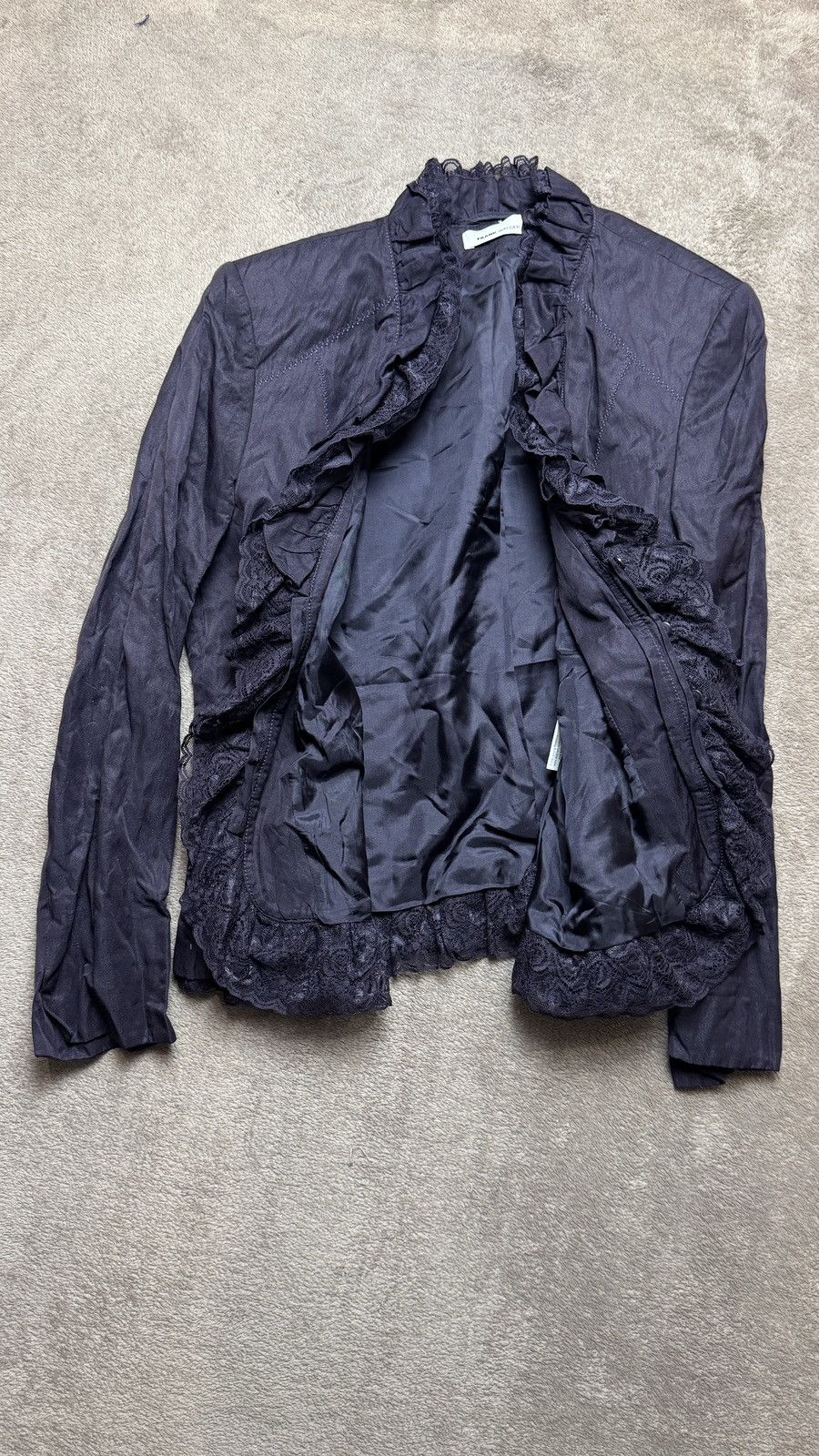 Le Grande Bleu (L.G.B.) If6was9 LGB Issey Miyake Vibe shirt ruffles buttons Blazer Size 48S - 6 Thumbnail
