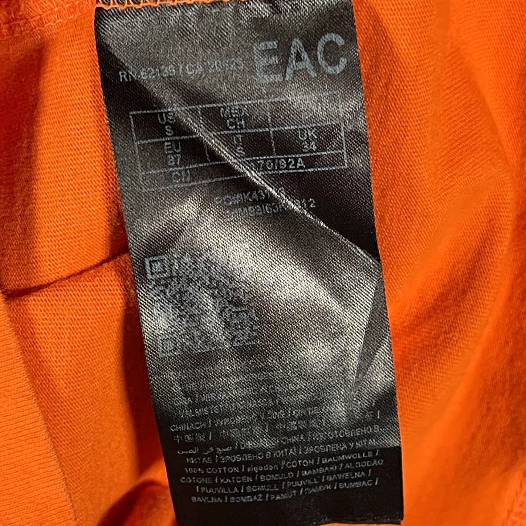 Guess GUESS X J BALVIN Shirt Mens Small Orange Logo Graphic Tee Crewneck Size US S / EU 44-46 / 1 - 7 Thumbnail