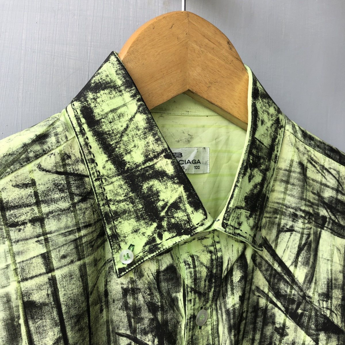 Balenciaga Vintage balenciaga long sleeve shirt destroyed 90s Size US XL / EU 56 / 4 - 4 Thumbnail