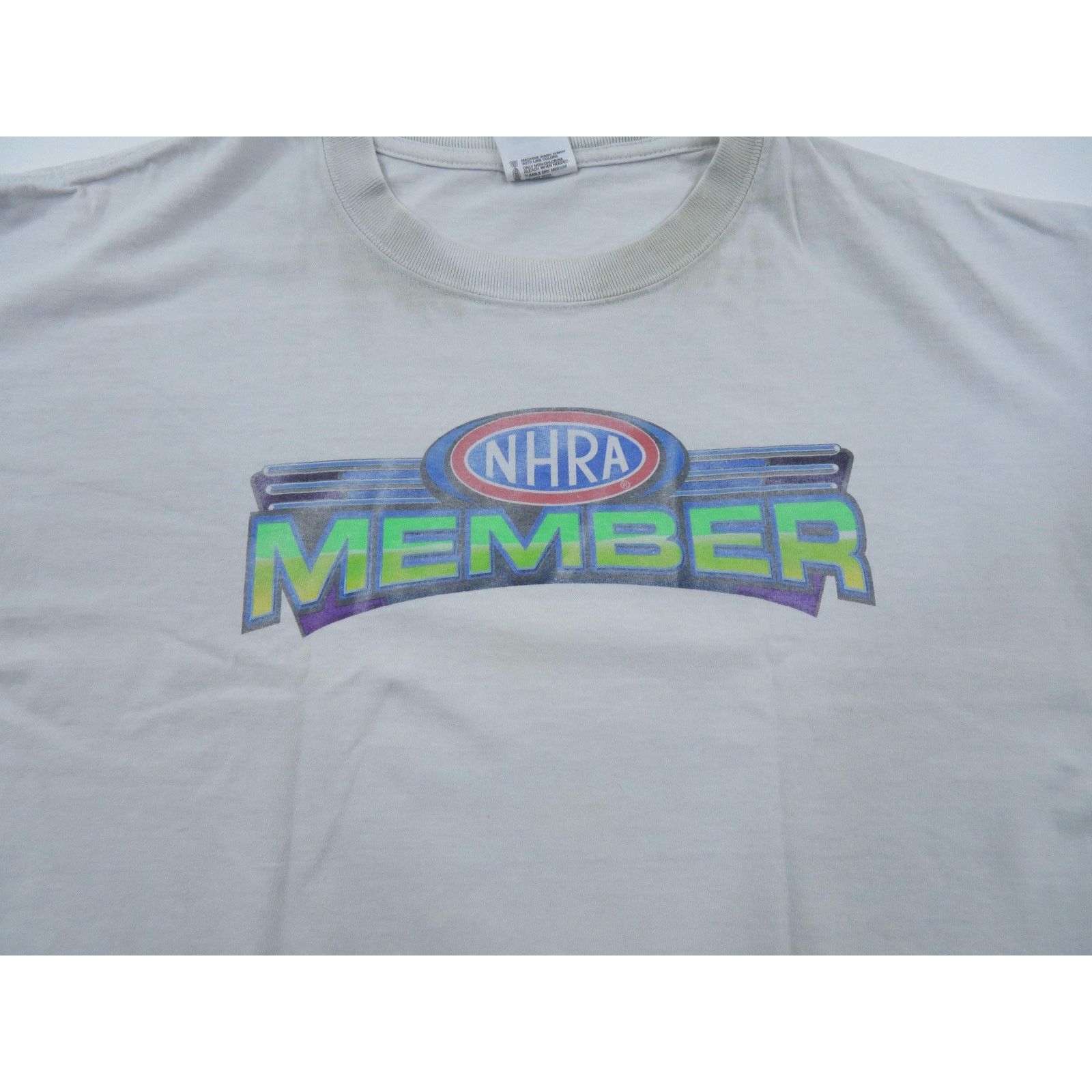Anvil NHRA Member Double Sided Graphic White T-shirt Sz XL Anvil Size US XL / EU 56 / 4 - 4 Thumbnail
