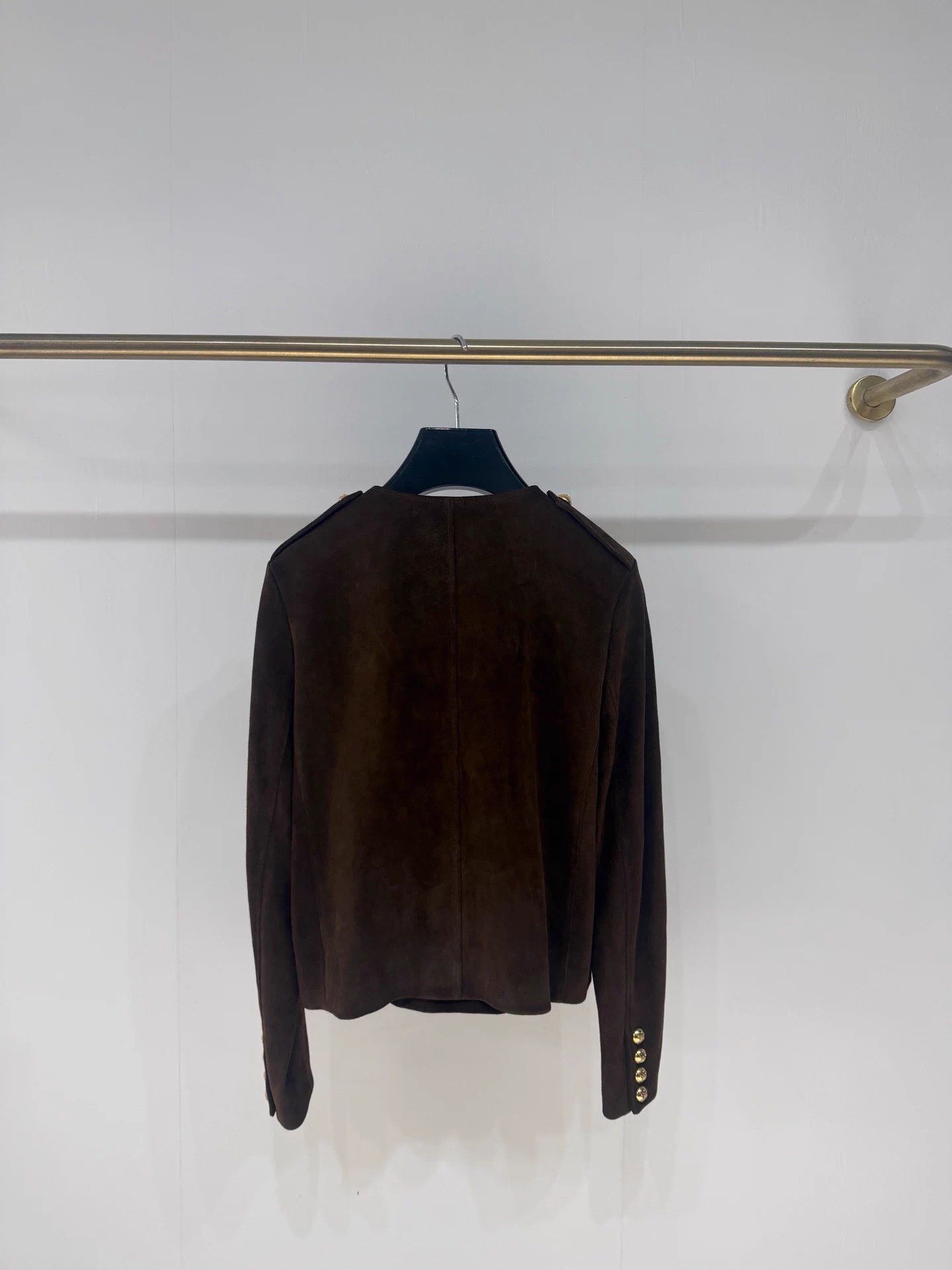 Celine Toffee Suede Jacket 36 NWT