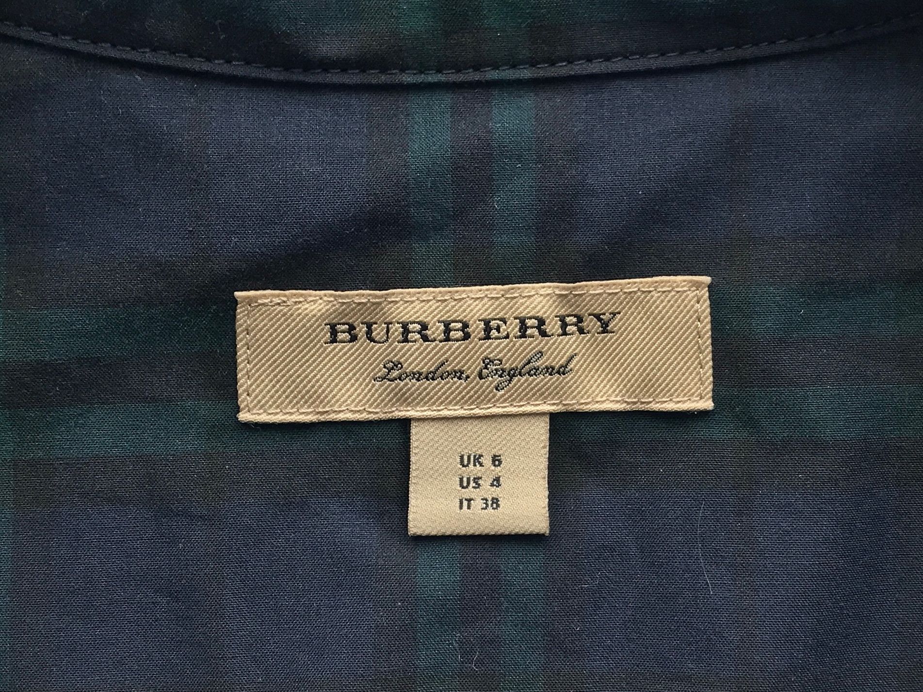 Burberry × Designer ICON BURBERRY PLAID CHECK BELTED DRESS US4 UK6 IT38 Size S / US 4 / IT 40 - 7 Thumbnail