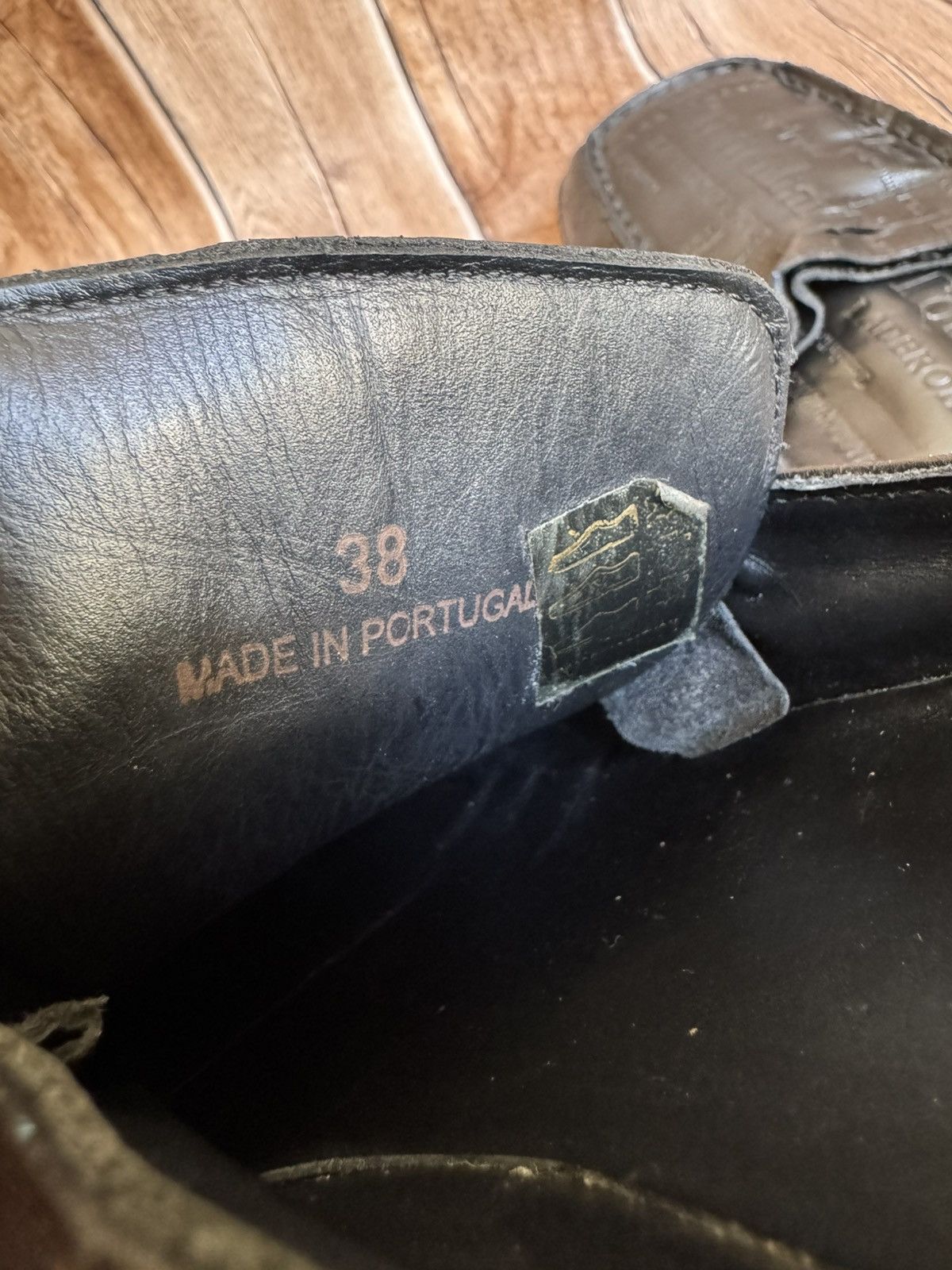 Martine Rose text embossed square toe mules Size US 8.5 / IT 38.5 - 11 Thumbnail