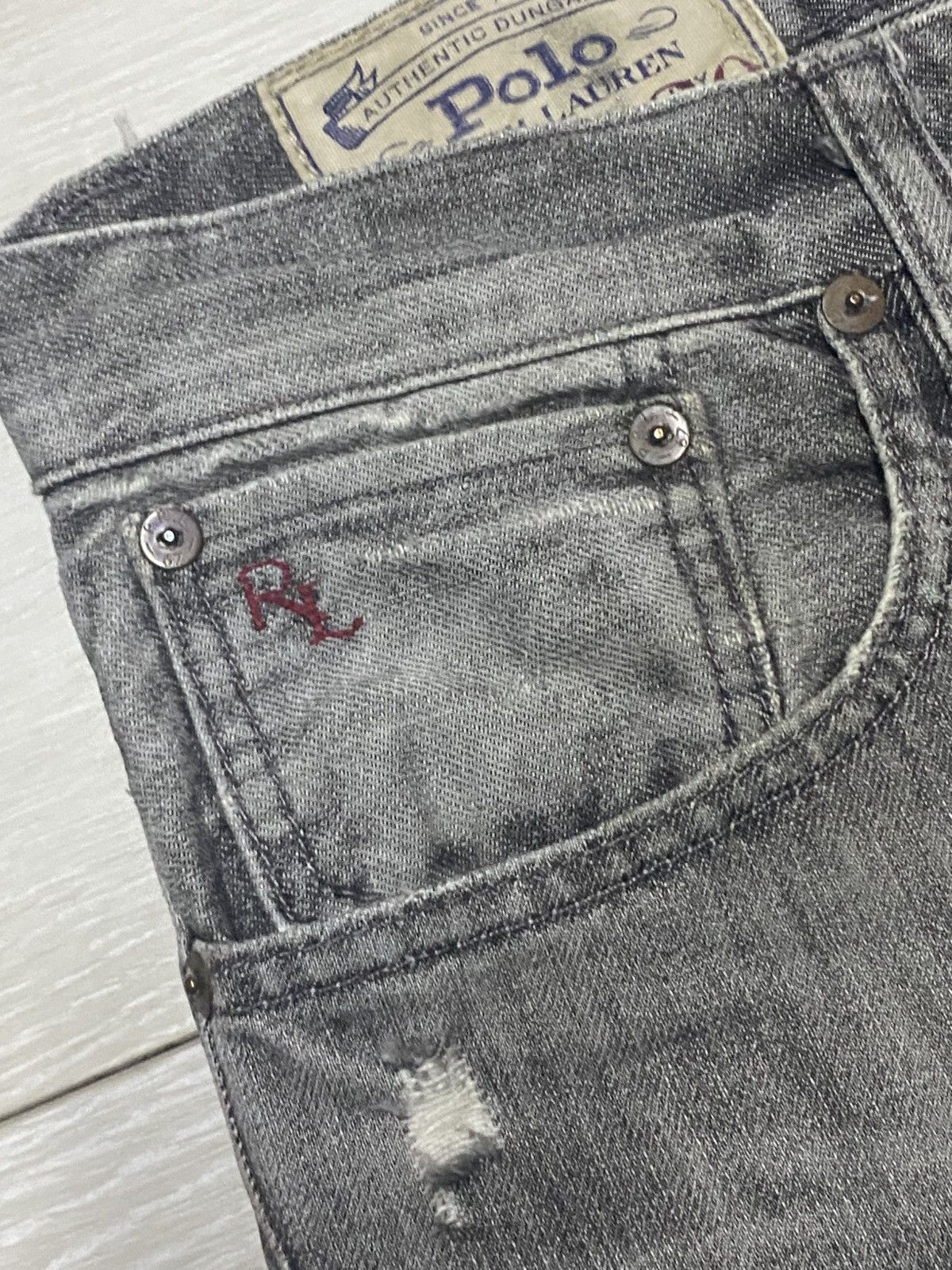 Polo Ralph Lauren Vintage Polo Ralph Lauren Authentic Dungaree Jeans Size US 34 / EU 50 - 7 Thumbnail