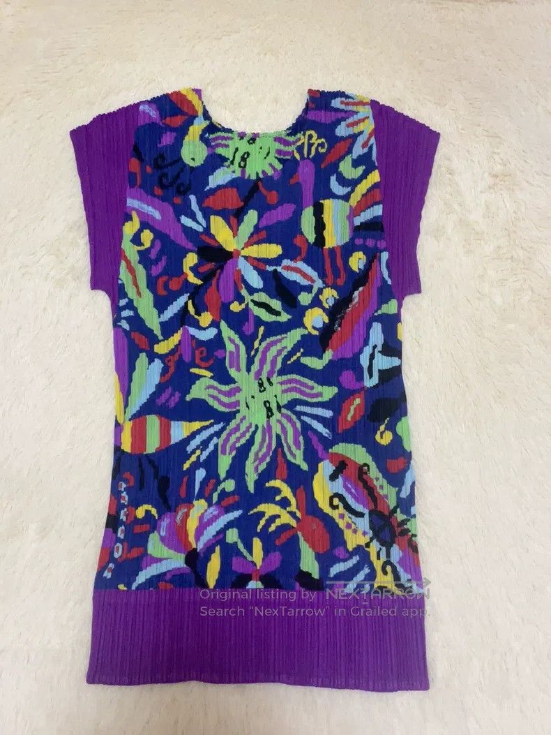 Issey Miyake Issey Miyake Drop Shoulder Crew Neck Top Size L / US 10 / IT 46 - 1 Thumbnail
