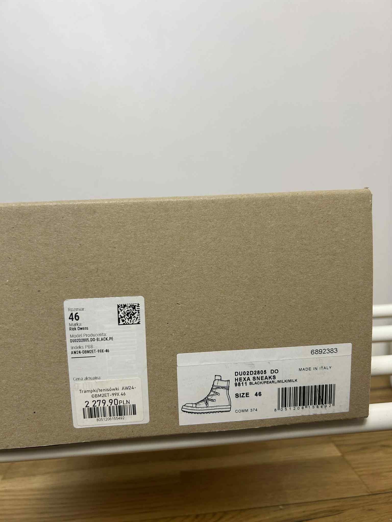 Rick Owens Drkshdw Rick Owens Drkshdw Ramones Hexagram High Size US 13 / EU 46 - 9 Thumbnail