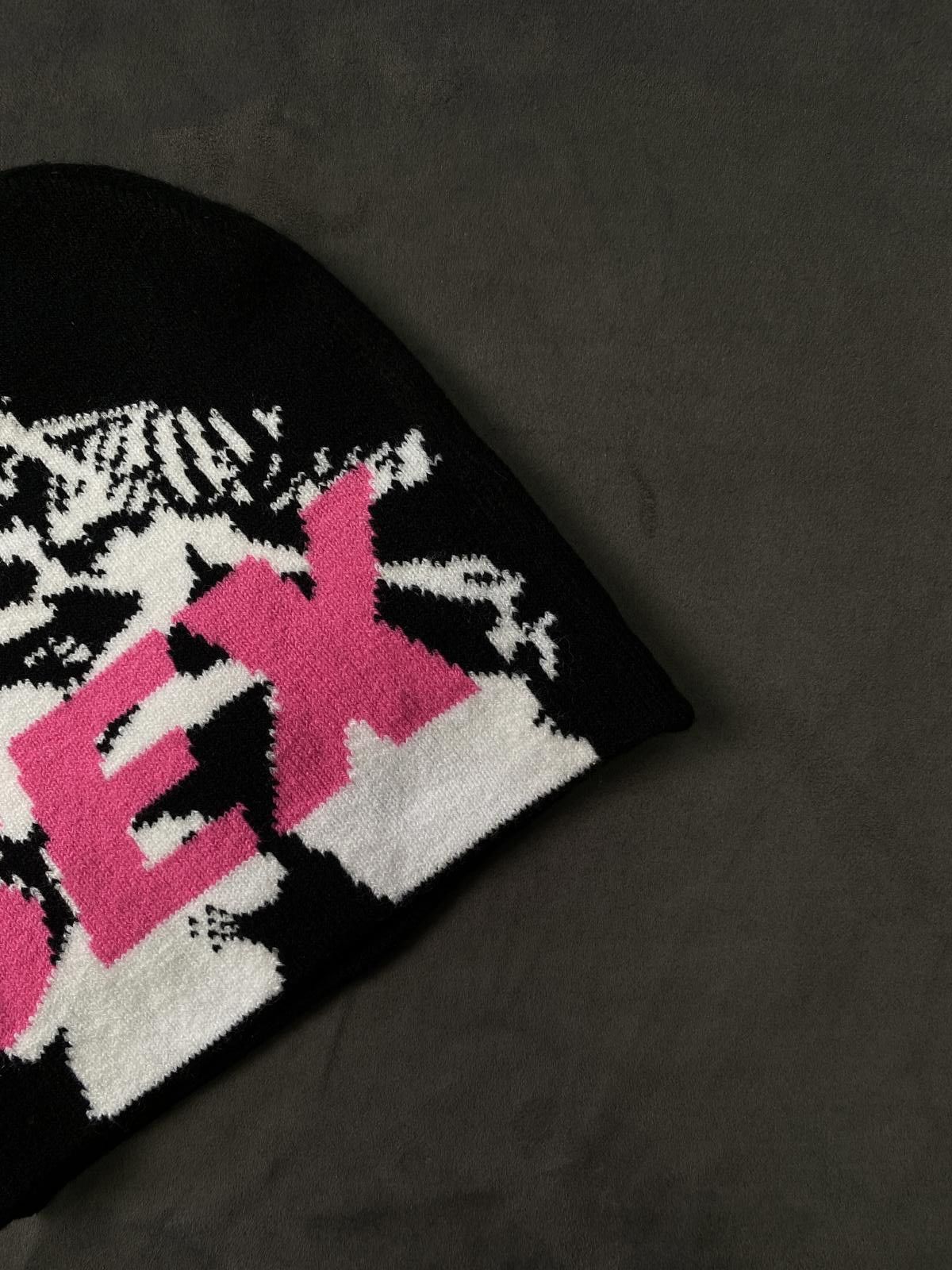 Japanese Brand Rare Sex Graphic Skull No Cuff Knit Beanie Hat Black Size ONE SIZE - 6 Thumbnail