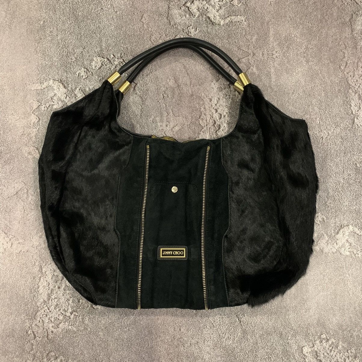 Jimmy Choo Jimmy Choo Black Fur Leather Bag Size ONE SIZE - 2 Thumbnail