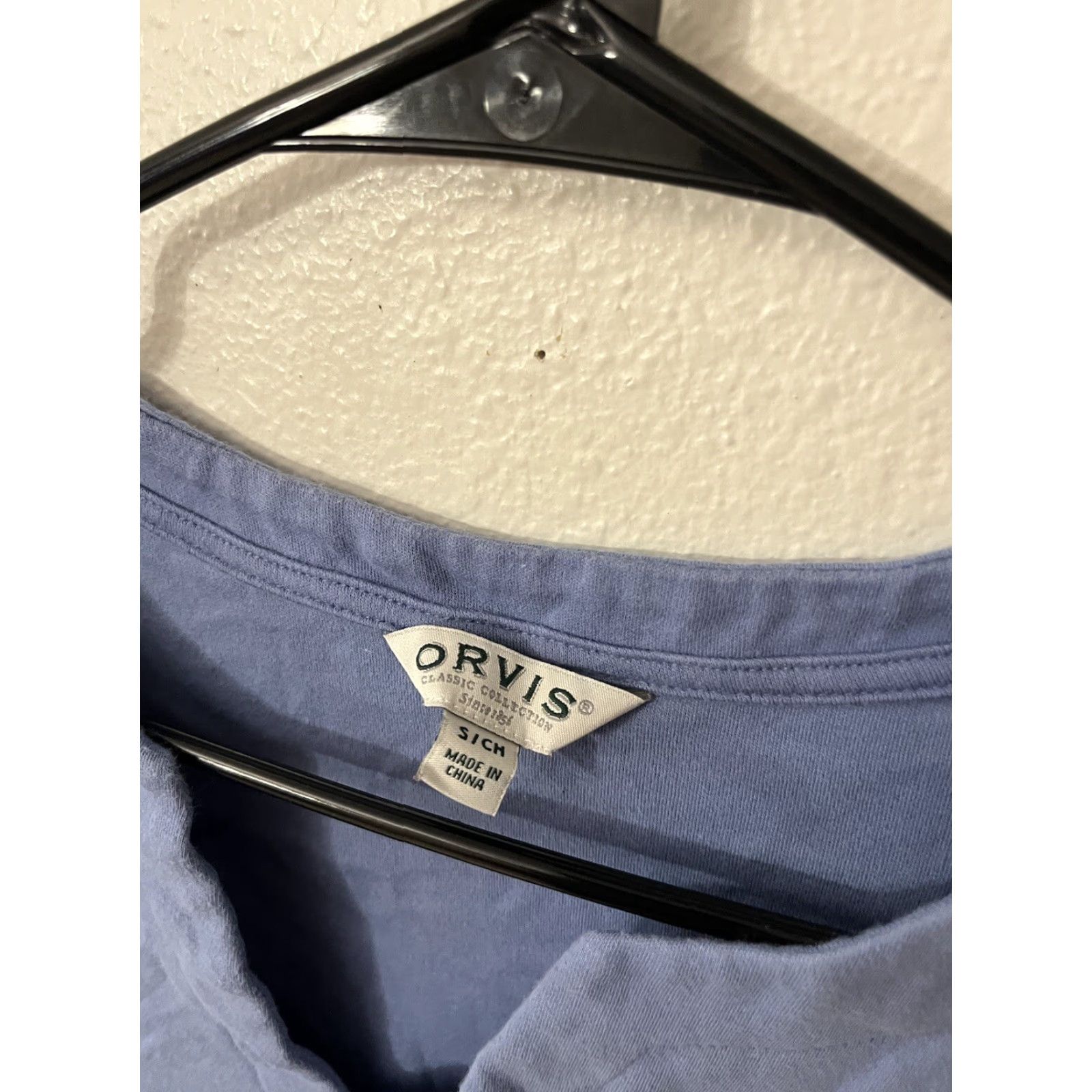 Orvis Orvis Shirt Womens Small Blue V Neck 3/4 Sleeve Outdoor Casual Cotton Logo Knit Size S / US 4 / IT 40 - 3 Thumbnail