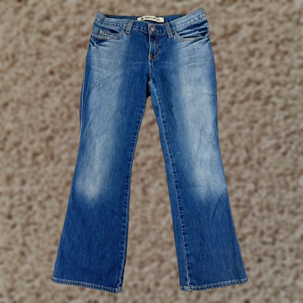 Gap GAP Jeans Women 27 Blue Denim Bootcut Low Rise Distressed Cotton Size 27" / US 4 / IT 40 - 1 Thumbnail