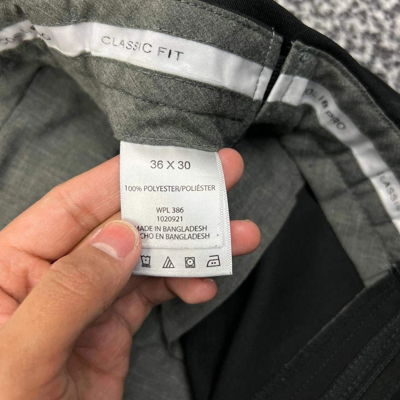 Haggar Haggar Dress Pants Men 36x30 Classic Fit Flat Front Pocket Size US 36 / EU 52 - 2 Thumbnail