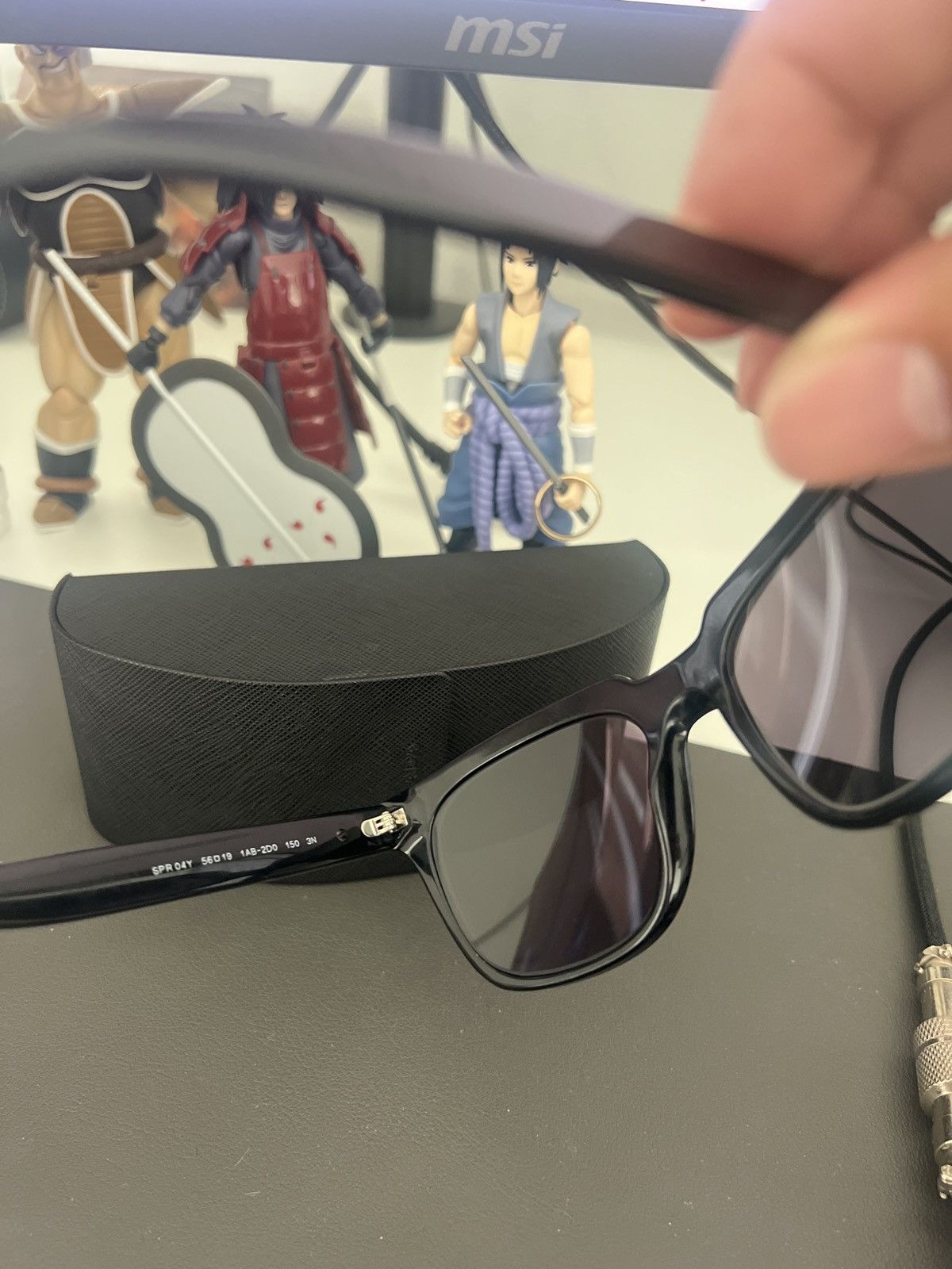 Men Prada Sunglasses Black Frames.
