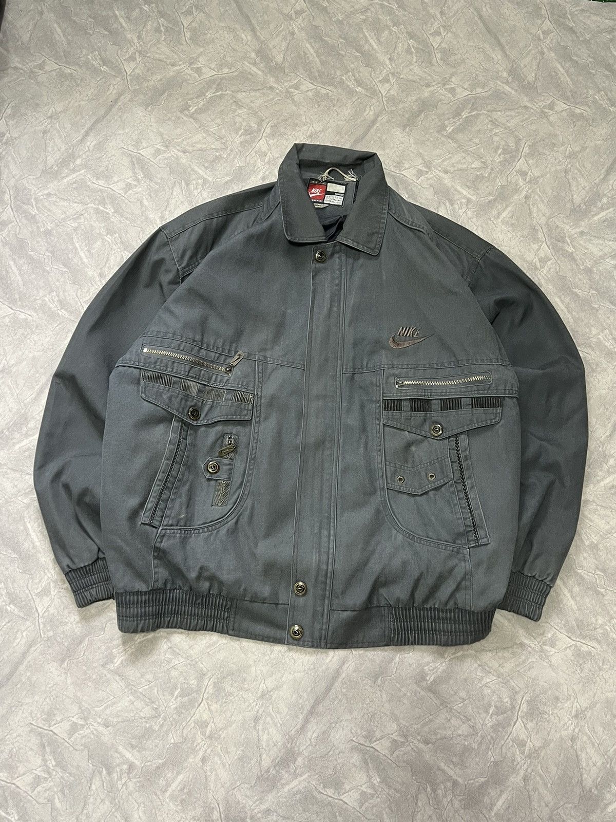Nike Vintage Nike Bomber Jacket Size US XL / EU 56 / 4 - 1 Thumbnail