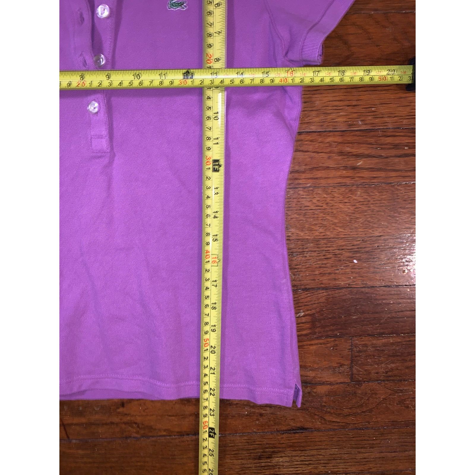 Lacoste Lacoste Purple Polo Shirt Womens Size 40 Crocodile Preppy Size XS / US 0-2 / IT 36-38 - 8 Thumbnail