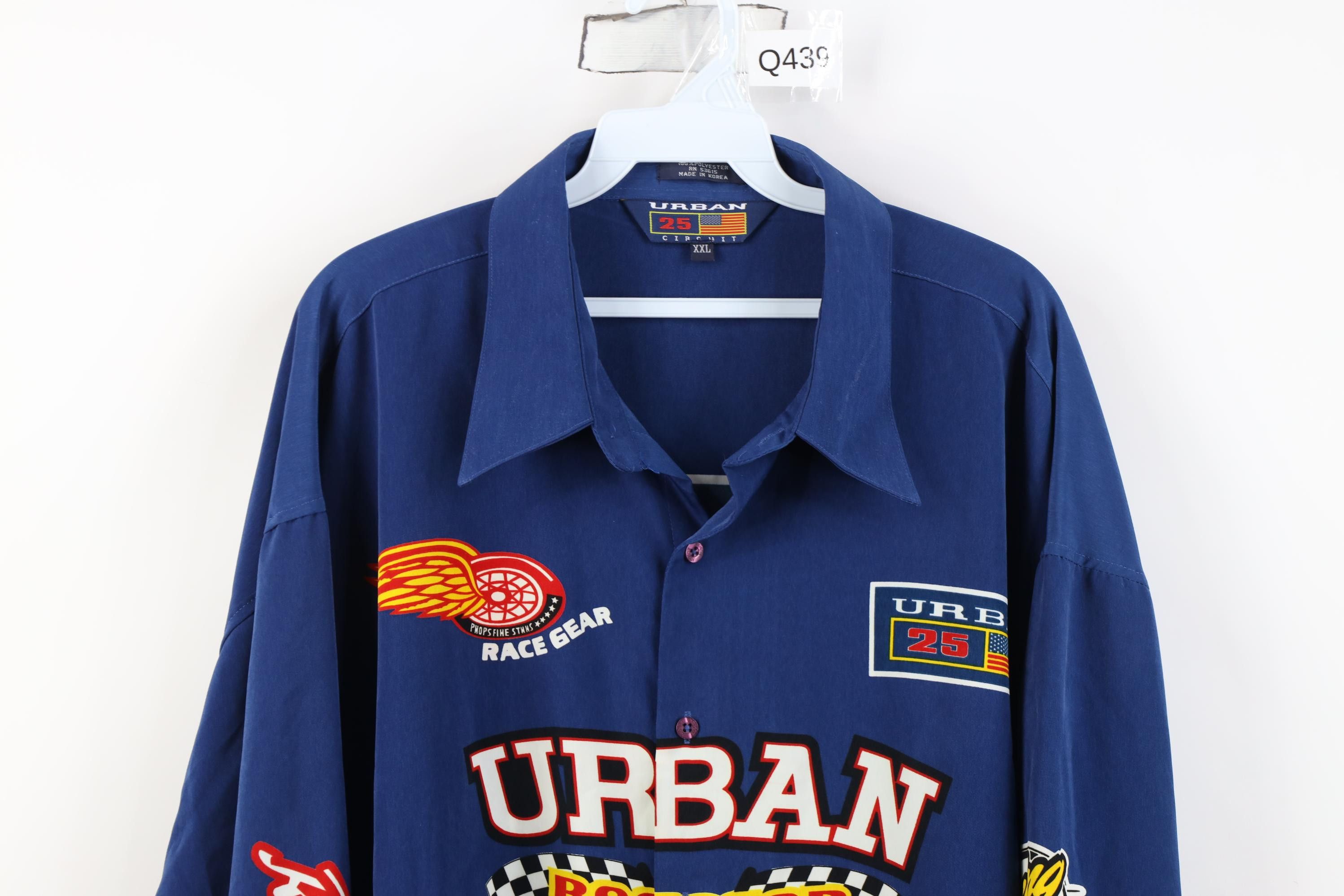 Vintage Deadstock Vintage 90s Y2K Streetwear Car Racing Button Shirt Size US XXL / EU 58 / 5 - 2 Thumbnail