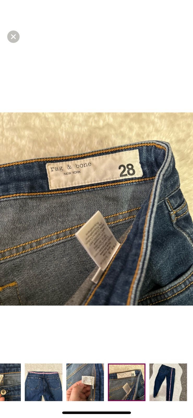 Rag & Bone Rag and bone Dre slim boyfriend jeans size 28 Size 28" / US 6 / IT 42 - 7 Thumbnail