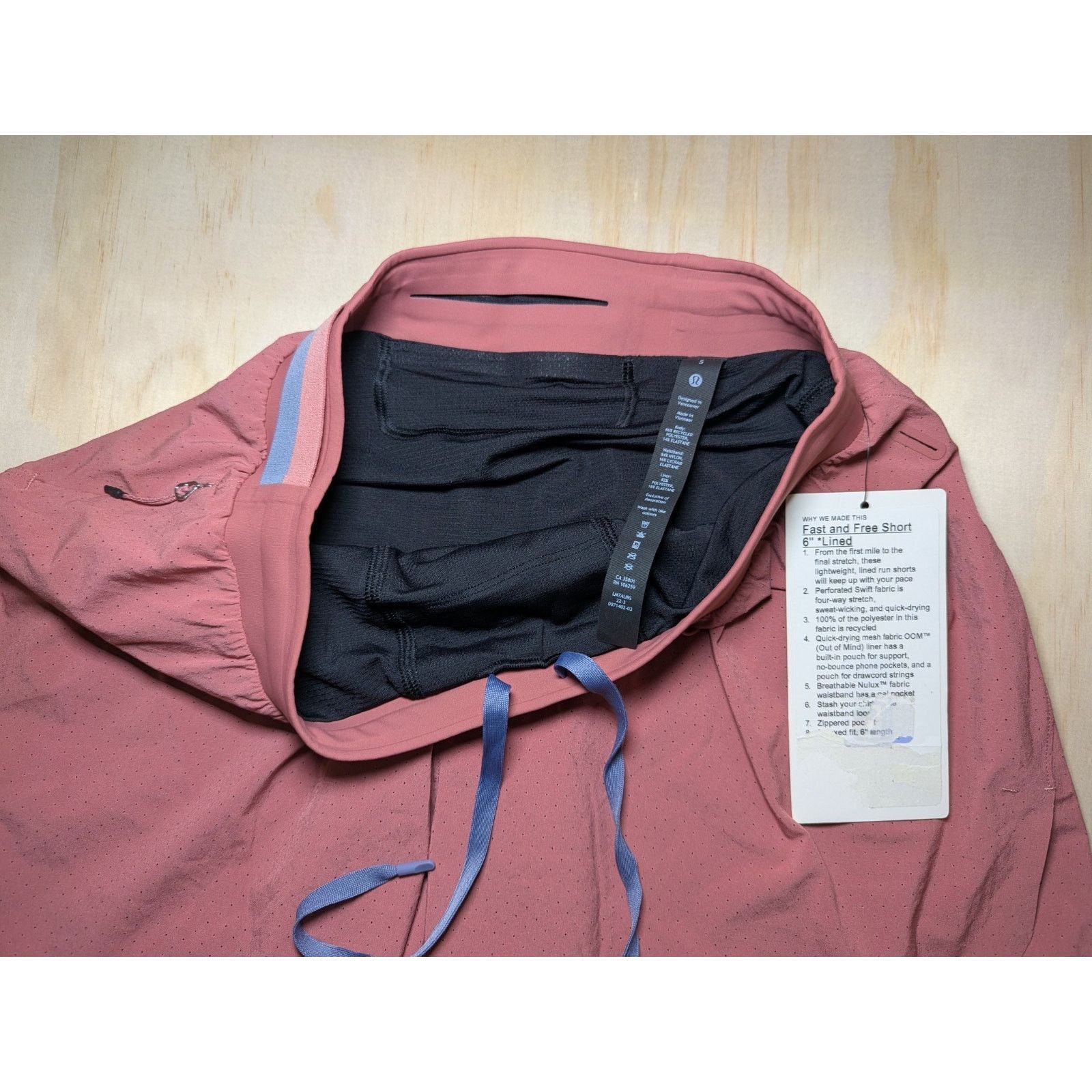 Lululemon Lululemon Men's Small Fast Free Short 6” Lined Mesh Fabric Size US 30 / EU 46 - 4 Thumbnail