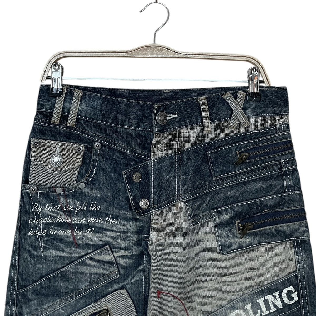 If Six Was Nine × Japanese Brand × Vintage Vintage Japanese Brand Paddling Tactical Jeans 2000s Size US 31 - 3 Thumbnail