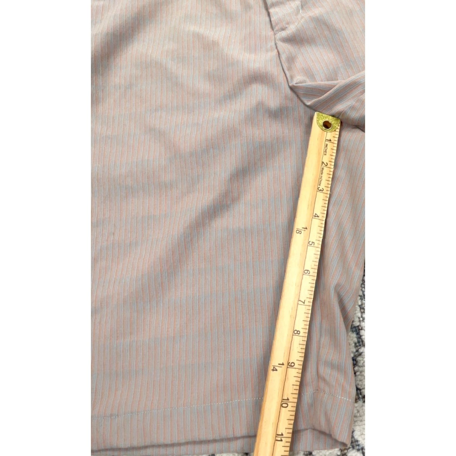 Adidas Adidas Golf Shorts Men 36 Orange Blue Striped Chino Performance Wicking Clima Size US 36 / EU 52 - 6 Thumbnail