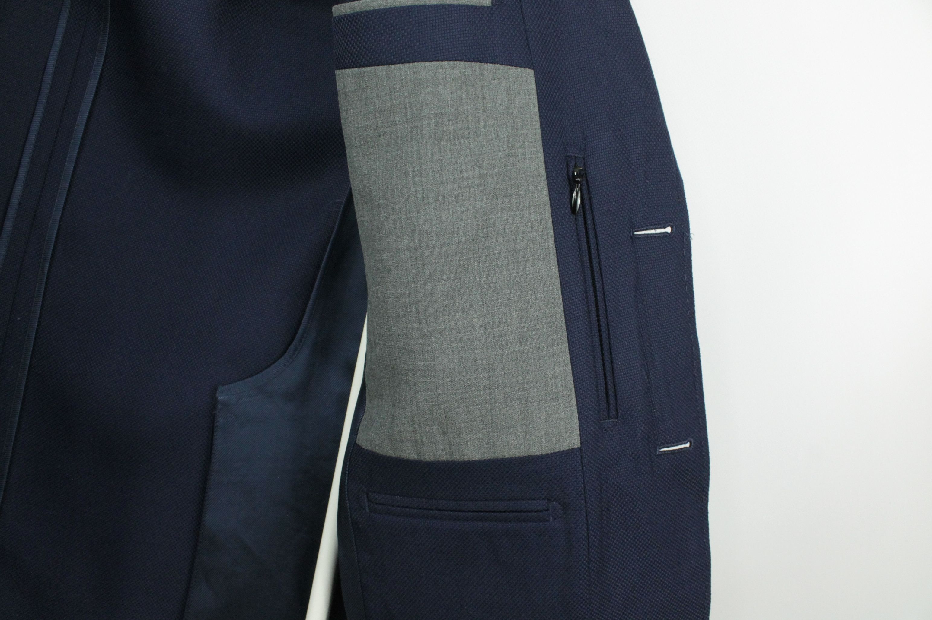Hackett Hackett Mayfair Journey Hopsack Slim Fit Wool Blazer Jacket Size US M / EU 48-50 / 2 - 9 Thumbnail