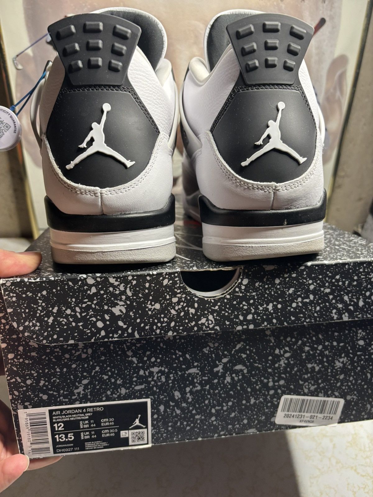 Jordan Brand Jordan Retro 4 ‘Military black’ Size US 12 / EU 45 - 7 Thumbnail