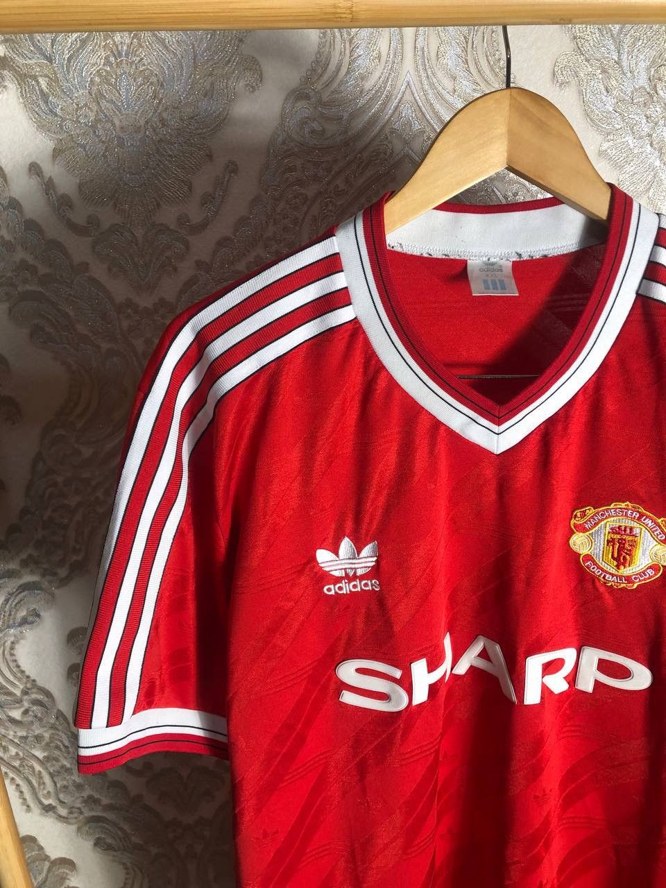 Adidas VINTAGE ADIDAS MANCHESTER UNITED ENGLAND SOCCER JERSEY RETRO Size US XXL / EU 58 / 5 - 3 Thumbnail