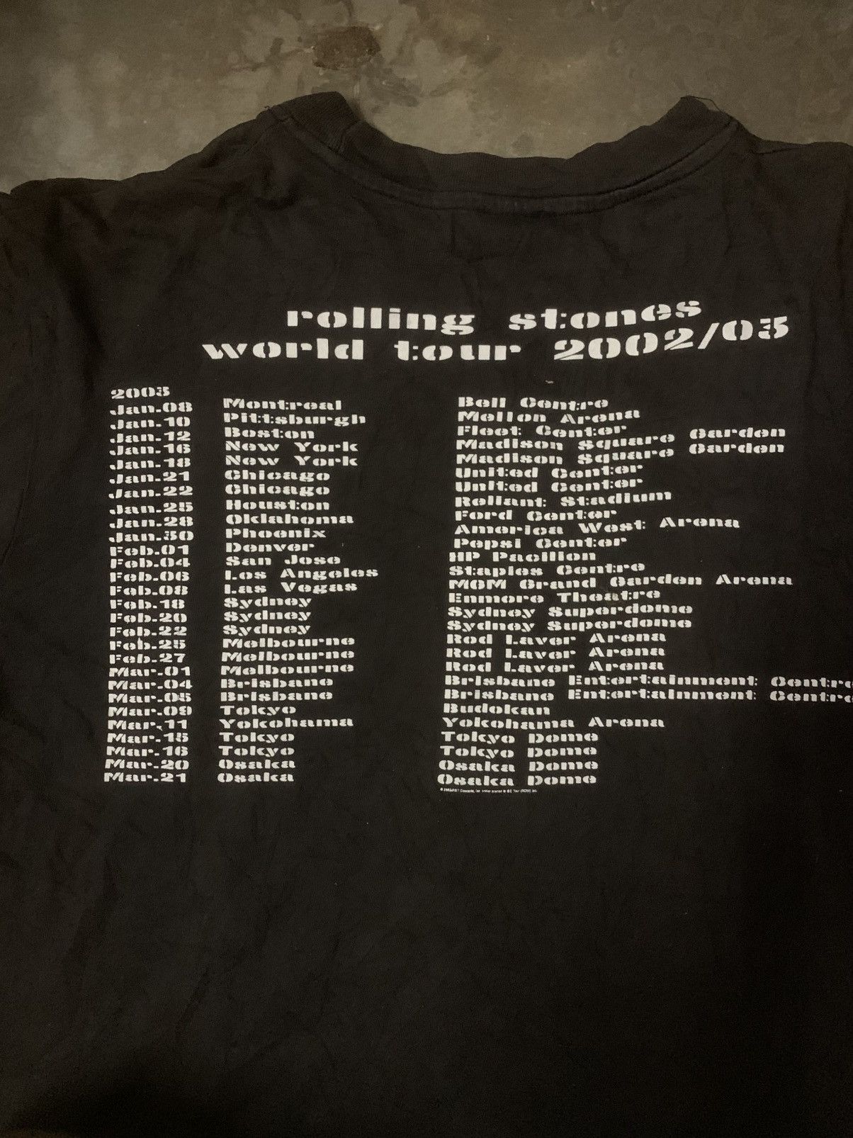 Band Tees × The Rolling Stones Vintage 2002/2003 The Rolling Stones Asia Tour Tee Size US L / EU 52-54 / 3 - 8 Thumbnail