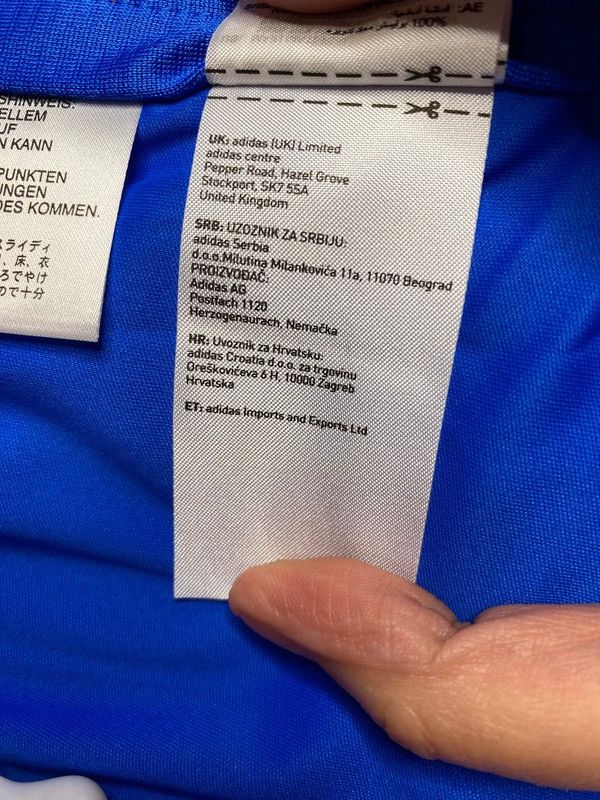 Adidas Adidas AEROREADY Long Sleeve Training Top – Blue/Red Size US XXL / EU 58 / 5 - 8 Thumbnail