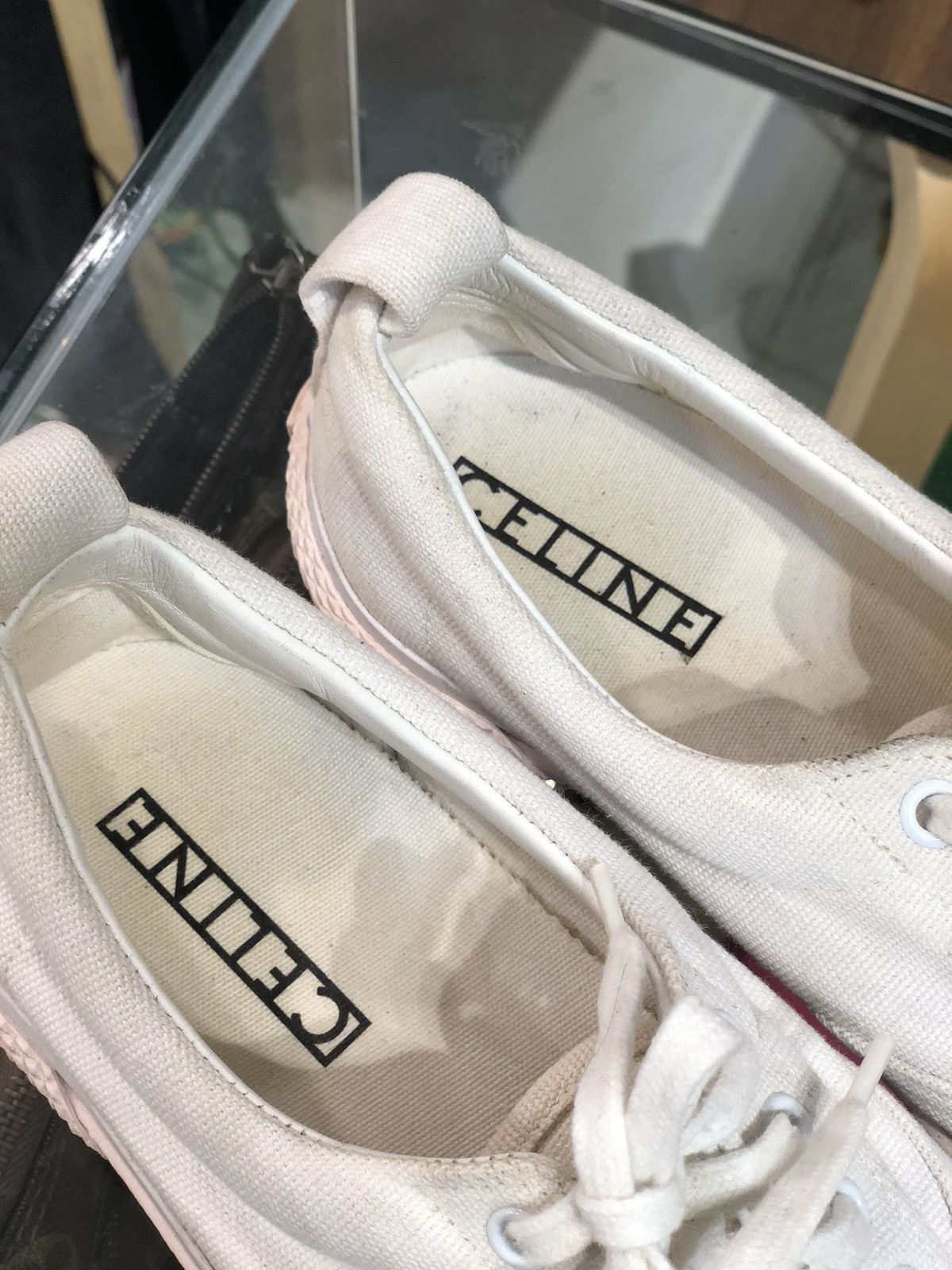 Celine Celine Paris Canvas Low Sneakers Size US 8 / IT 38 - 4 Thumbnail