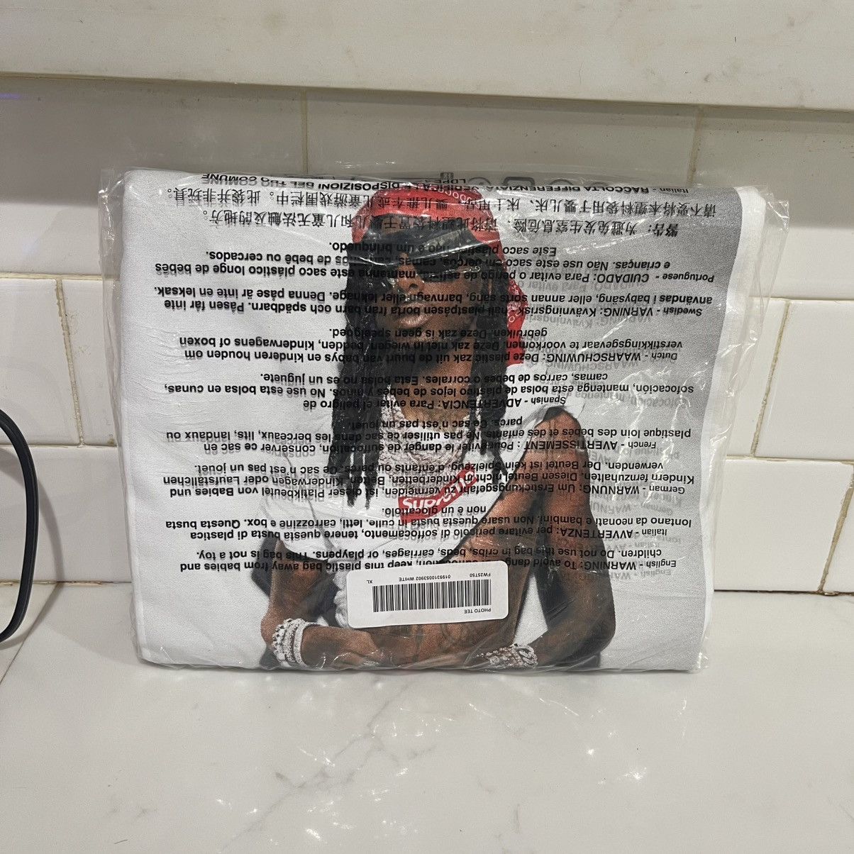 Supreme Supreme Playboi Carti Photo T-Shirt Tee Black Size