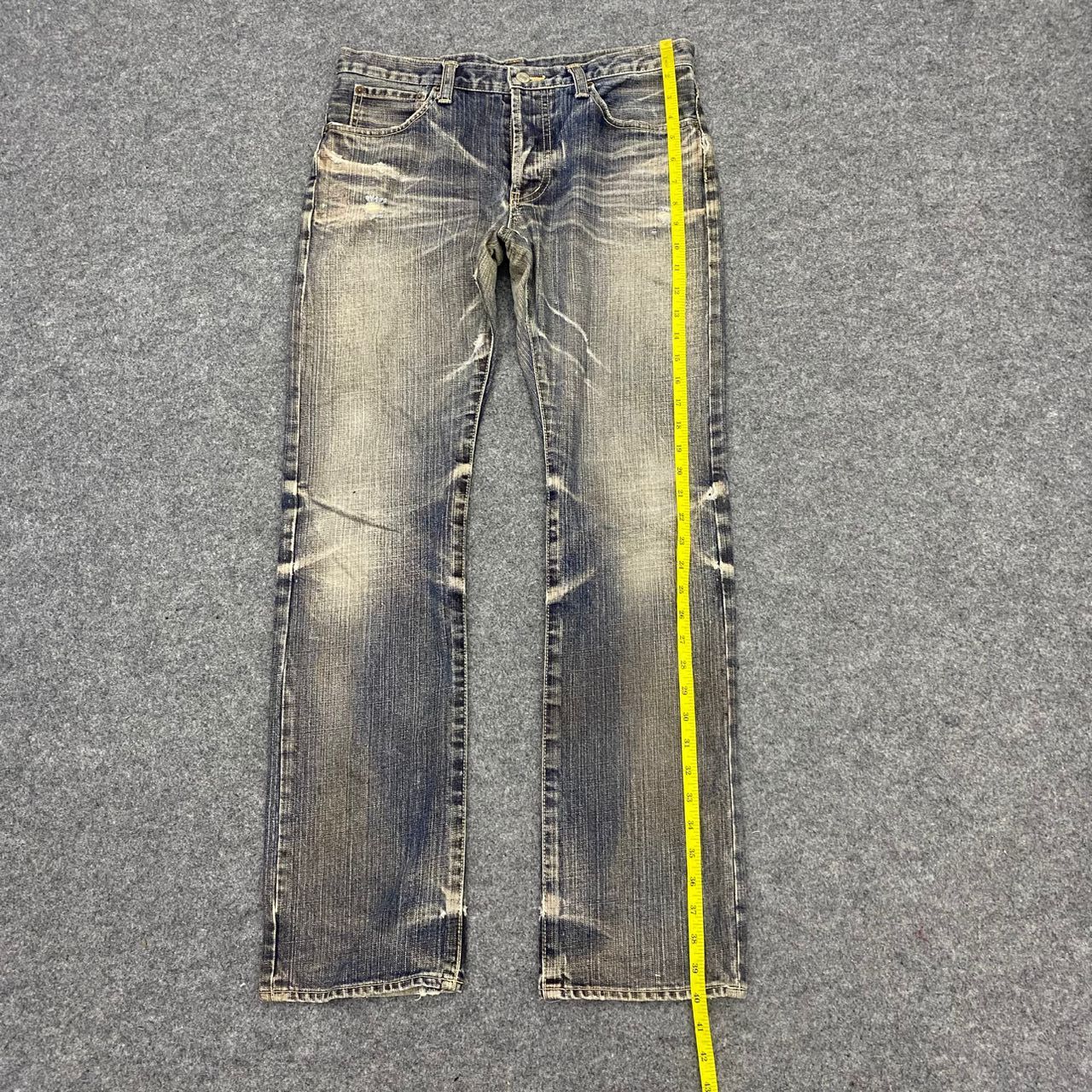 If Six Was Nine 💥Best Offer💥Vintage Takeo Kikuchi Distressed Denim Size US 33 - 3 Thumbnail