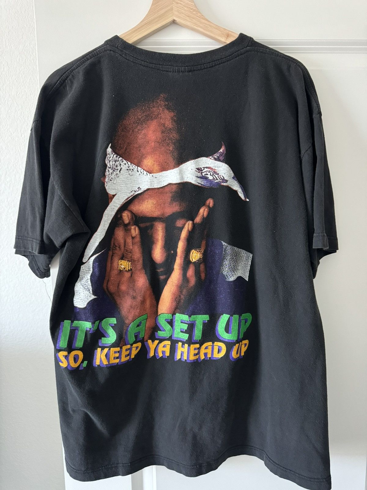 Rap Tees Vintage 90’s 2Pac keep ya head up rap tee Sz xl Size US XL / EU 56 / 4 - 4 Thumbnail