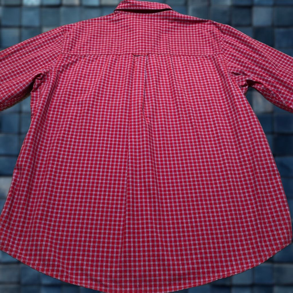 Chaps Ralph Lauren Chaps Mens XL Shirt Red Plaid Check Long Sleeve Button-Down Shirt Mens XL Red Plaid Check Button-Down Size US M / EU 48-50 / 2 - 1 Thumbnail