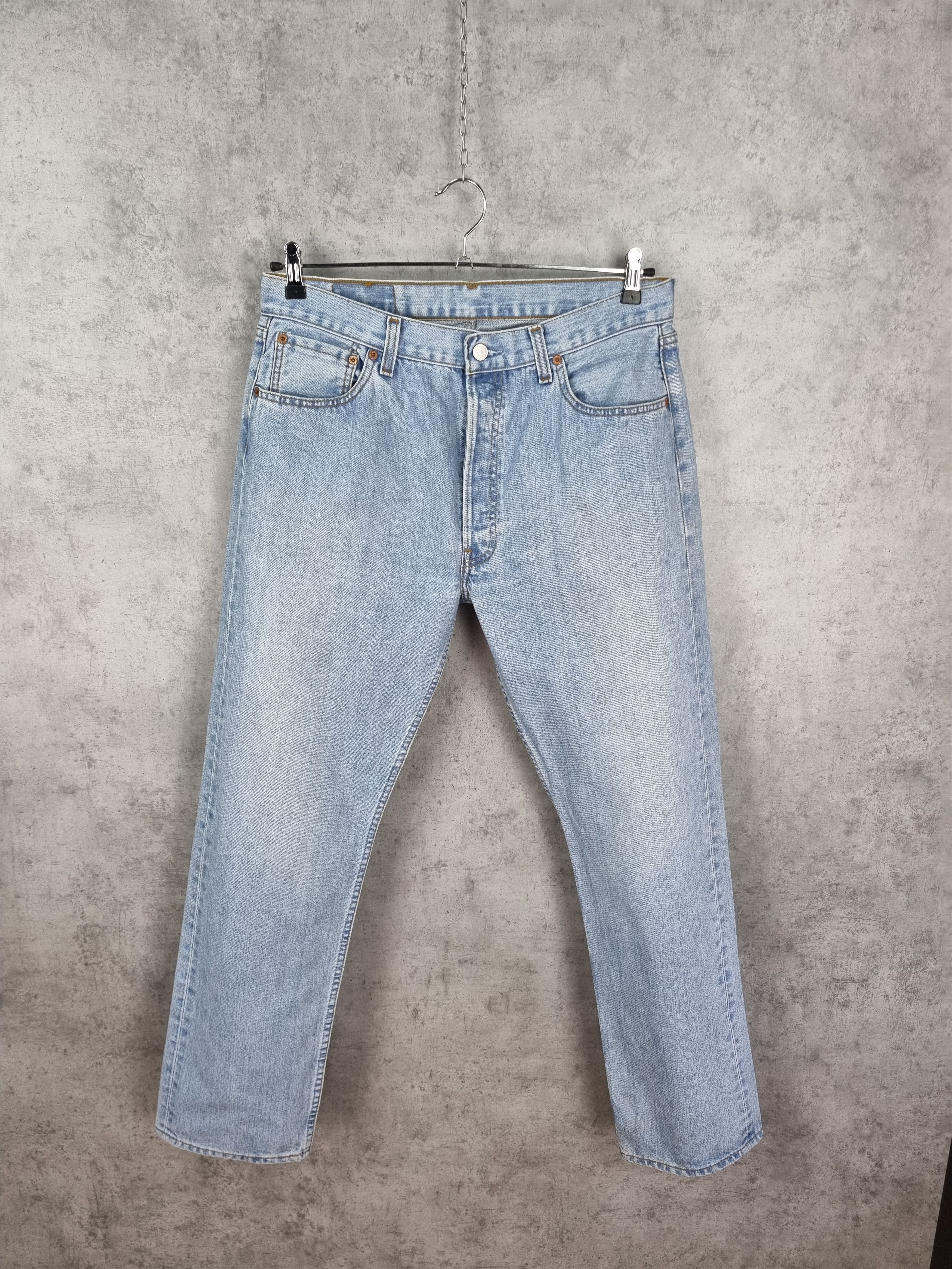 Levi's × Levi's Vintage Clothing × Vintage Levis 501 Magic Blue Vintage Denim Jeans Size US 36 / EU 52 - 4 Thumbnail