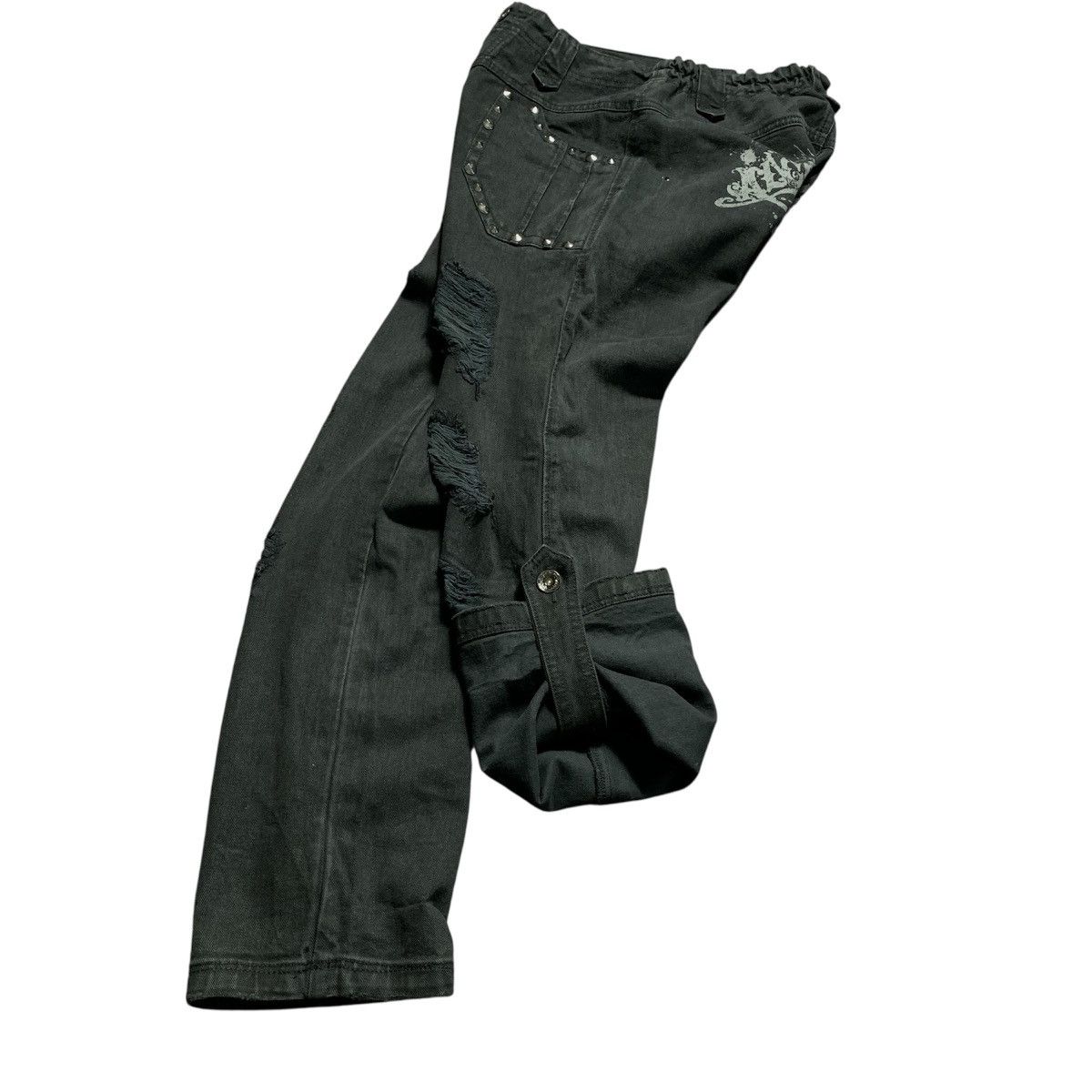 Japanese Brand Algonquins Scrunch Pants Distressed Print On The Butt Size US 30 / EU 46 - 3 Thumbnail