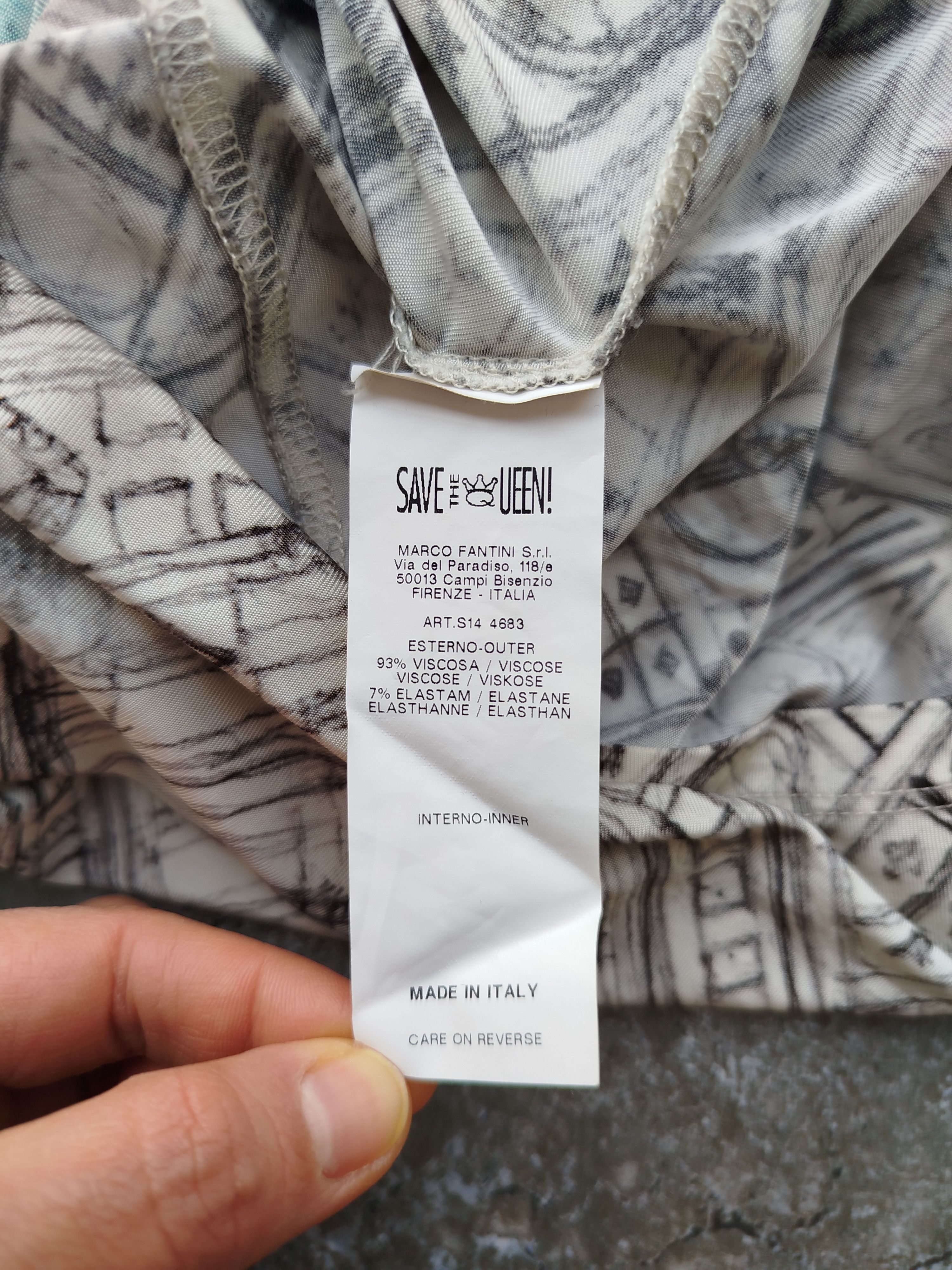 Jean Paul Gaultier Save The Queen Dress Short Sleeve Art Graphic Jersey Size L Size L / US 10 / IT 46 - 21 Thumbnail