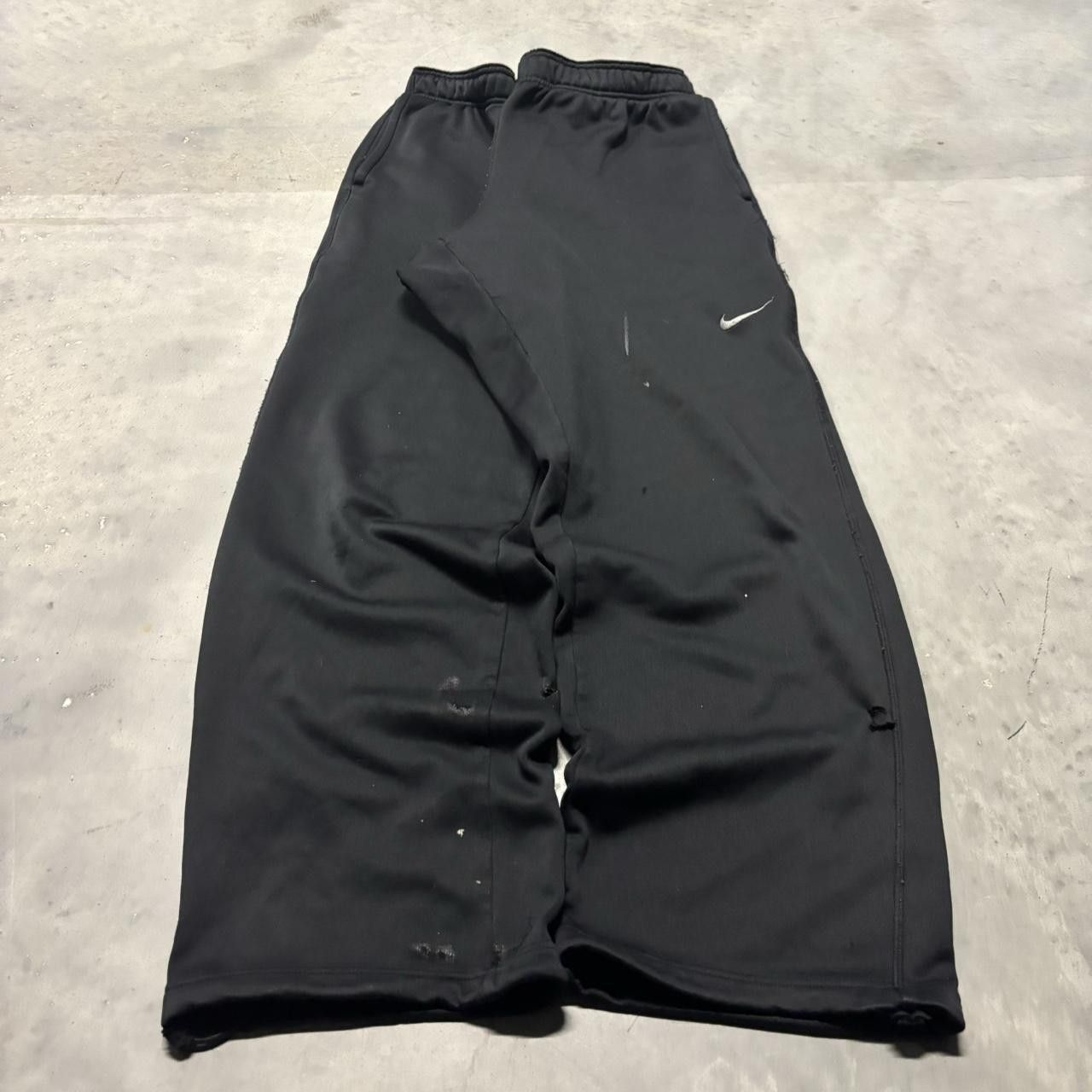 Japanese Brand × Nike × Vintage Crazy Vintage Y2K/2000s Baggy Black Nike Swoosh Streetwear Skater Essential Track Pants! Size US 34 / EU 50 - 3 Thumbnail