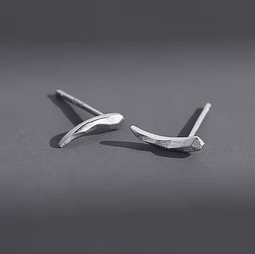 Designer × Vintage 925 silver vintage glossy earrings Size ONE SIZE - 3 Thumbnail